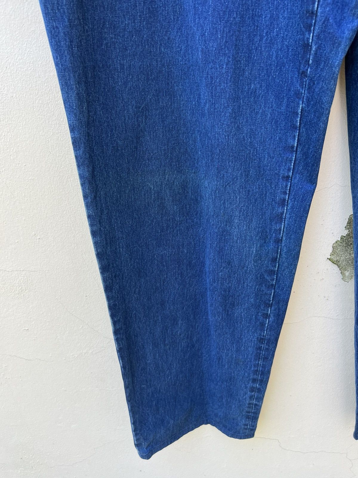 Mademoiselle Non Non Vintage Papas Japan Sun Faded Indigo Blue Baggy Chinos Pant Size US 34 / EU 50 - 8 Thumbnail