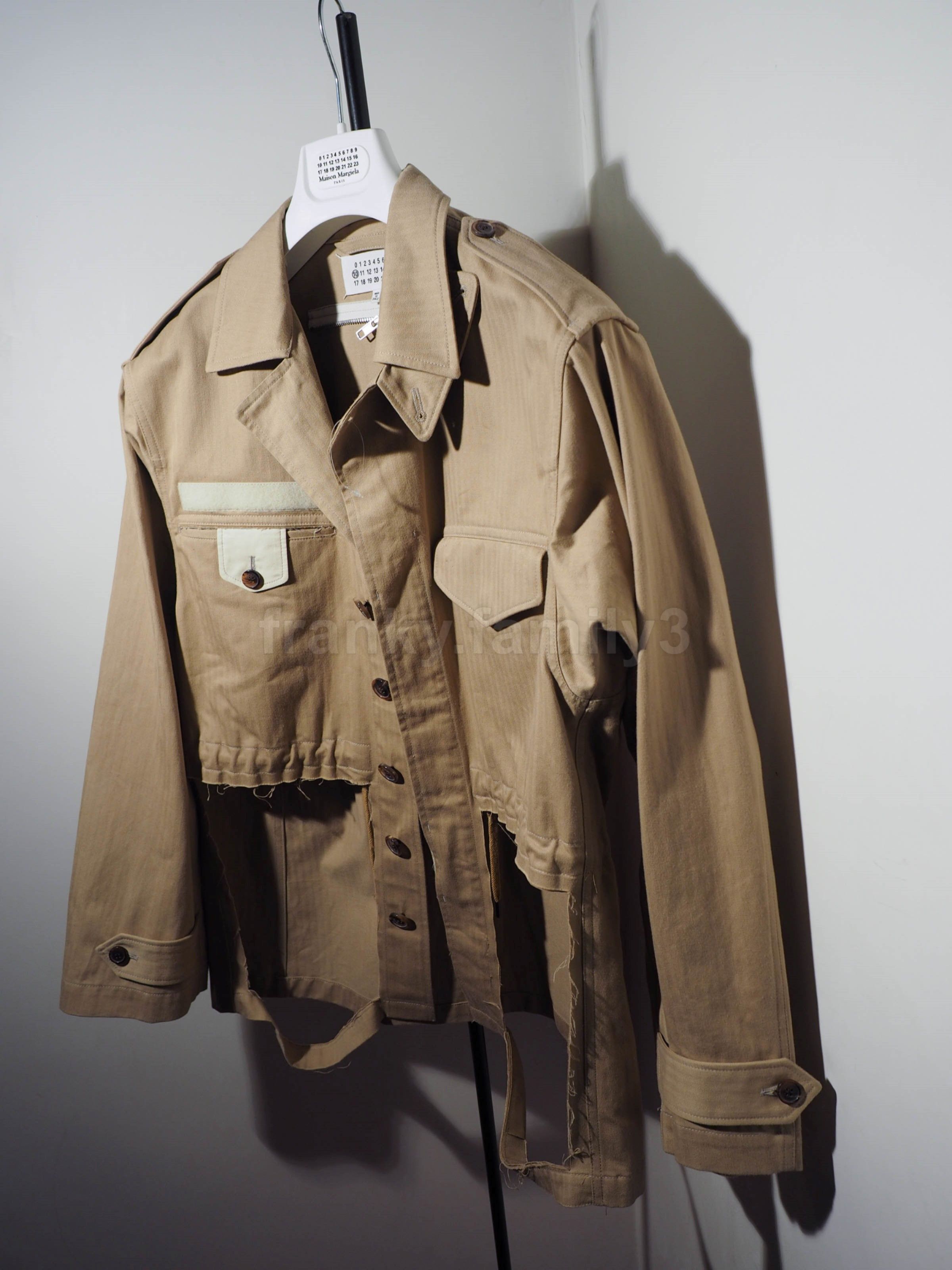 Maison Margiela margiela field jacket destroyed deconstructed beige cotton Size US M / EU 48-50 / 2 - 3 Thumbnail