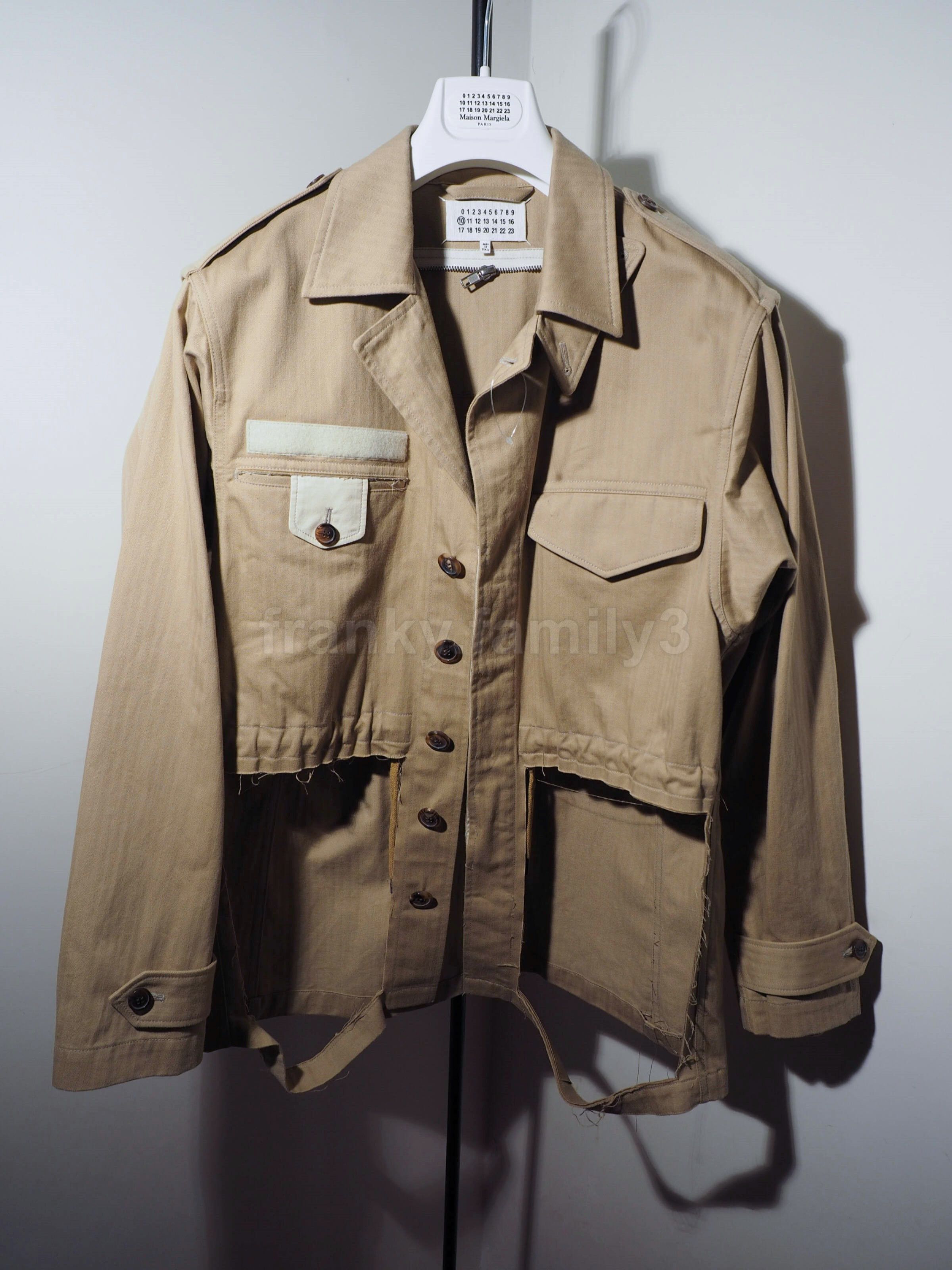 Maison Margiela margiela field jacket destroyed deconstructed beige cotton Size US M / EU 48-50 / 2 - 2 Thumbnail
