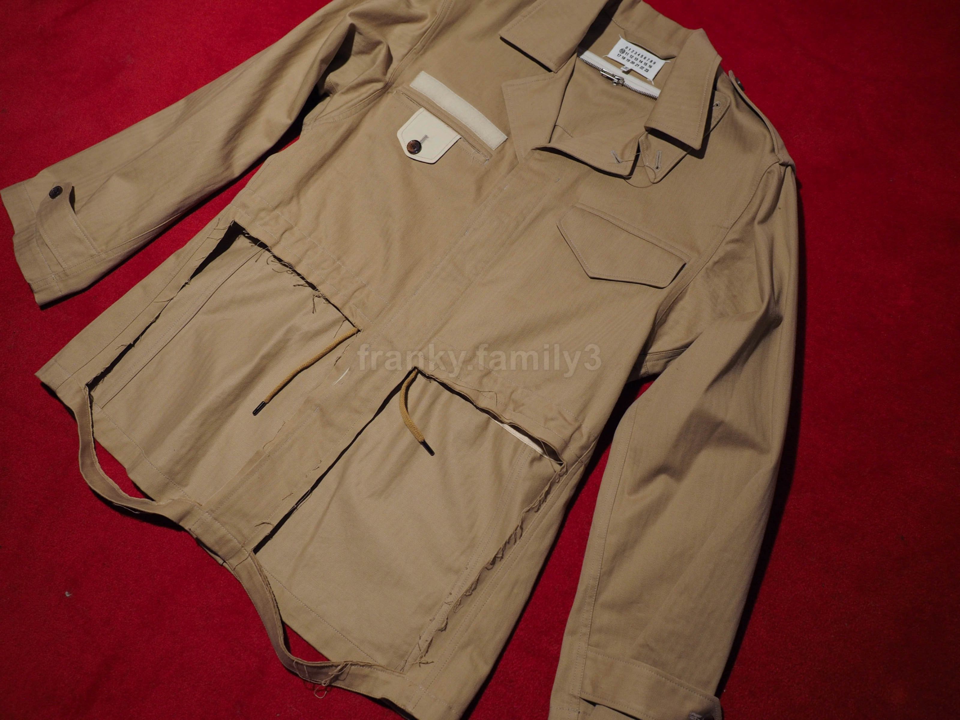 Maison Margiela margiela field jacket destroyed deconstructed beige cotton Size US M / EU 48-50 / 2 - 18 Thumbnail
