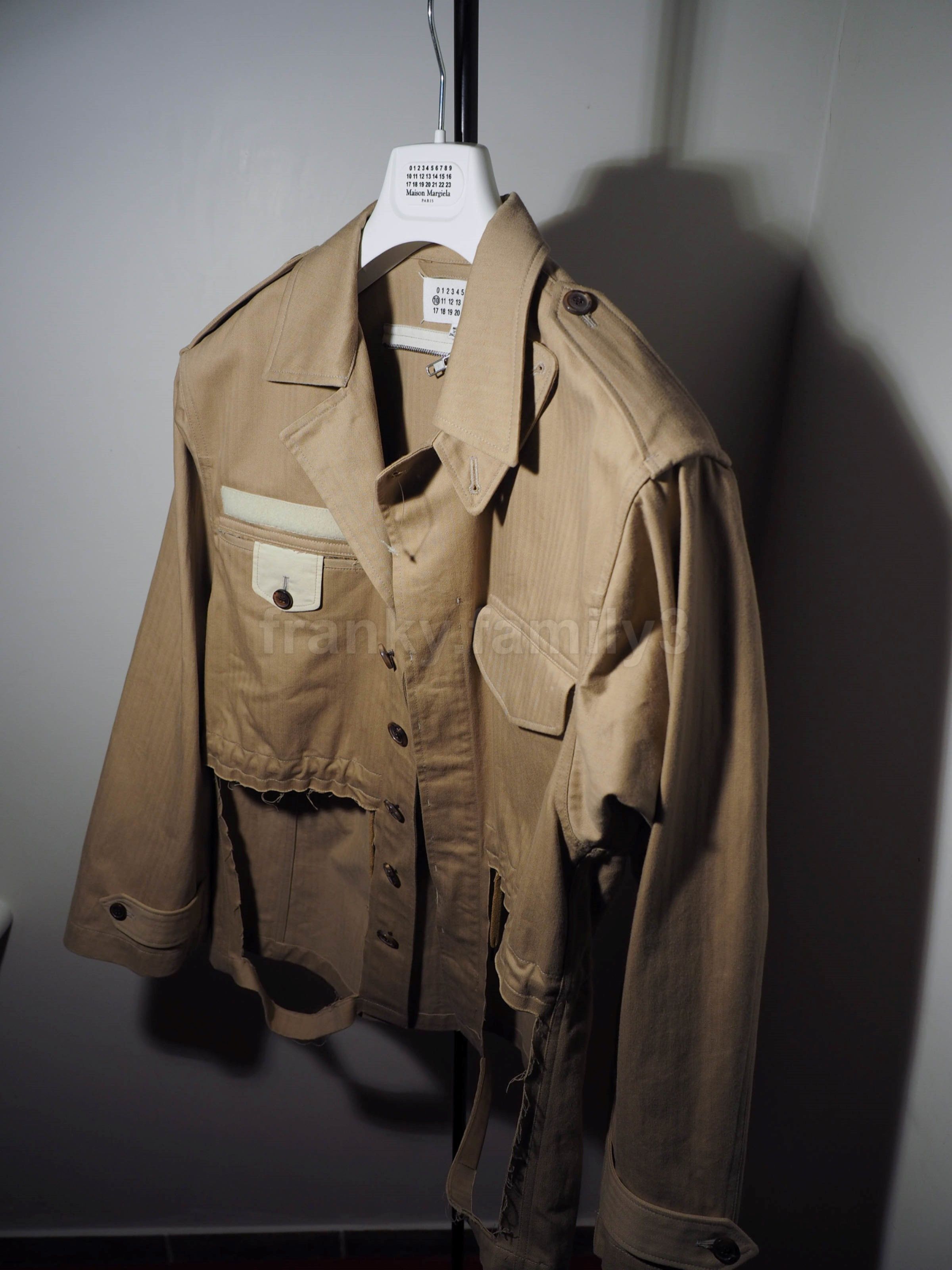 Maison Margiela margiela field jacket destroyed deconstructed beige cotton Size US M / EU 48-50 / 2 - 10 Thumbnail