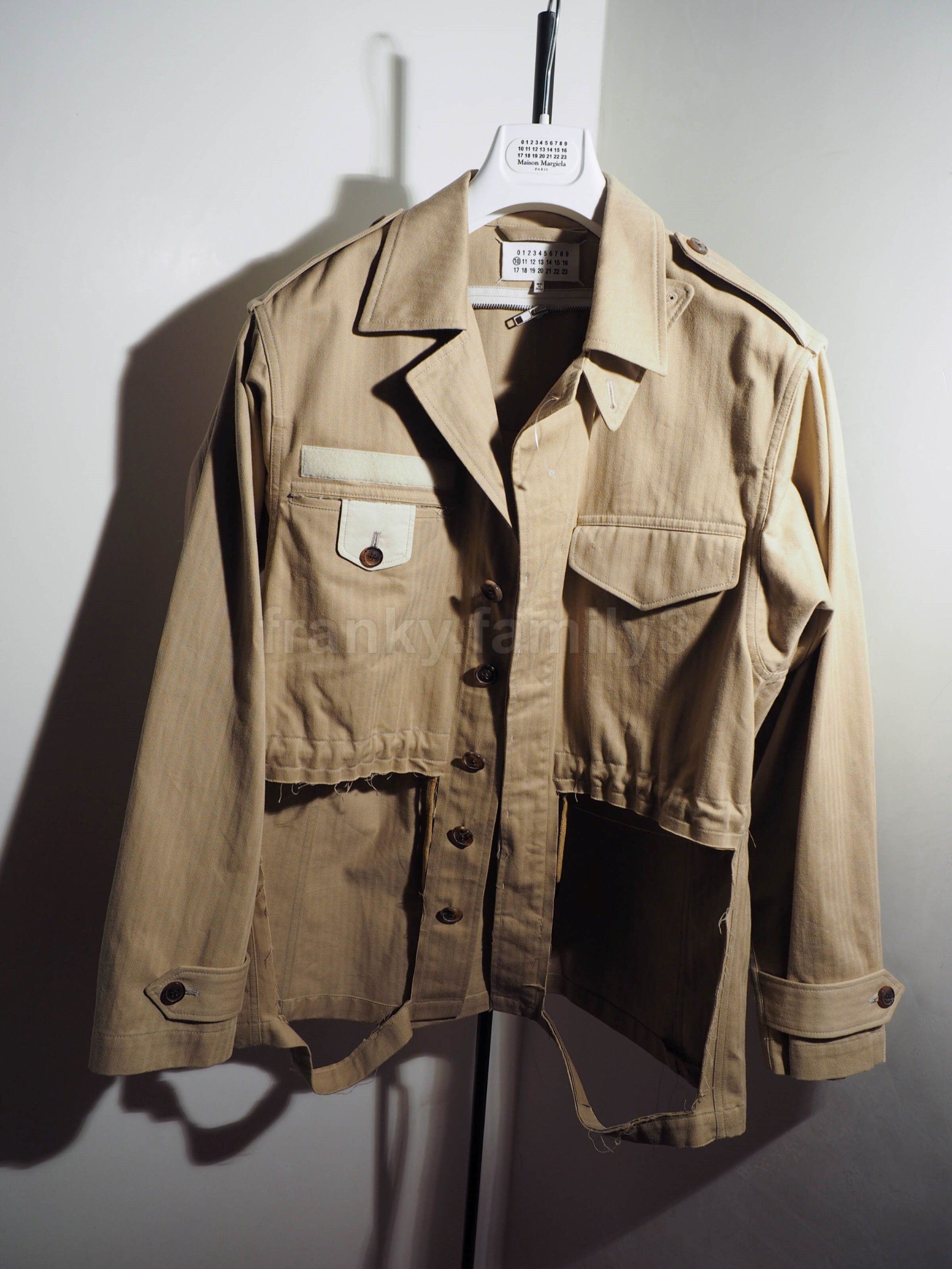 Maison Margiela margiela field jacket destroyed deconstructed beige cotton Size US M / EU 48-50 / 2 - 8 Thumbnail