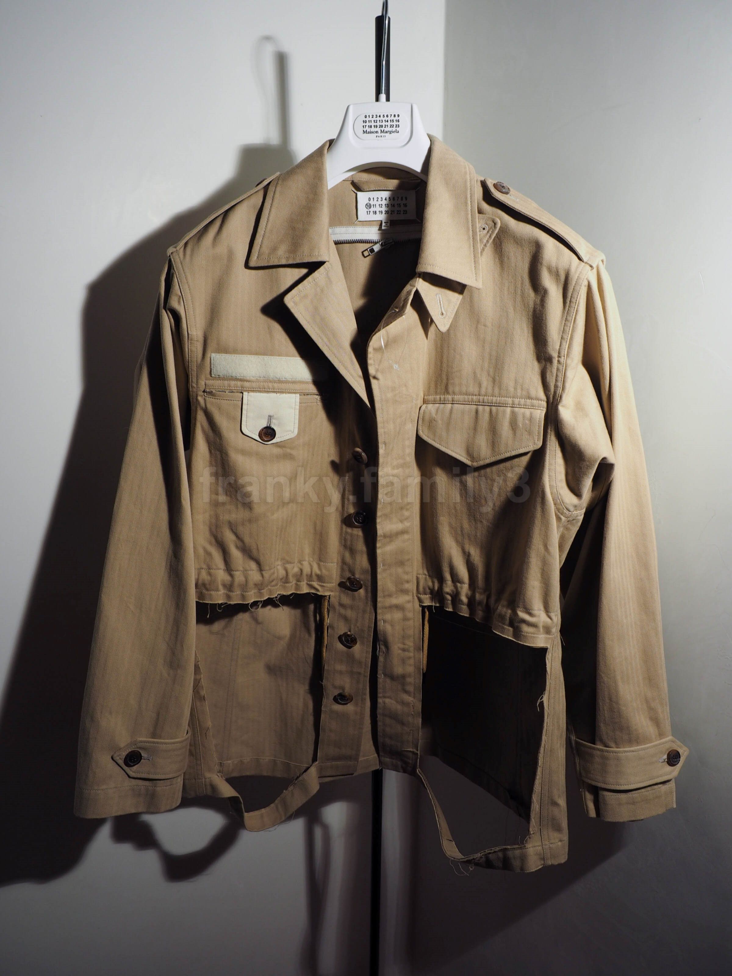 Maison Margiela margiela field jacket destroyed deconstructed beige cotton Size US M / EU 48-50 / 2 - 9 Thumbnail