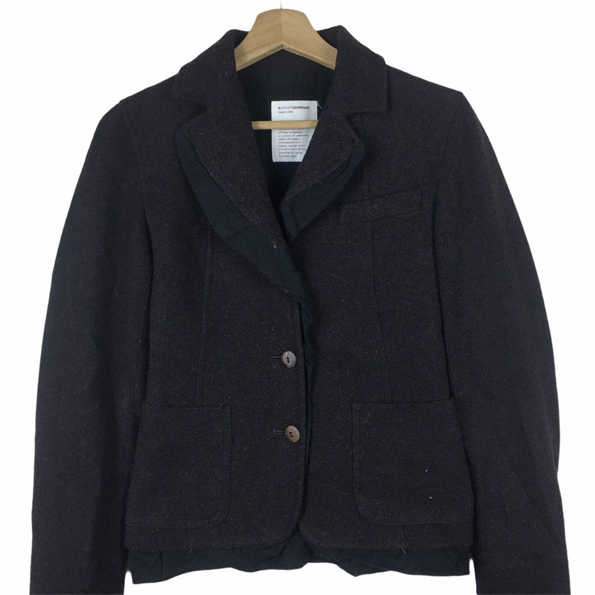 Hussein Chalayan Vtg 90’ HUSSEIN CHALAYAN Blazer Sport Coat Trench Parka Size S / US 4 / IT 40 - 2 Thumbnail