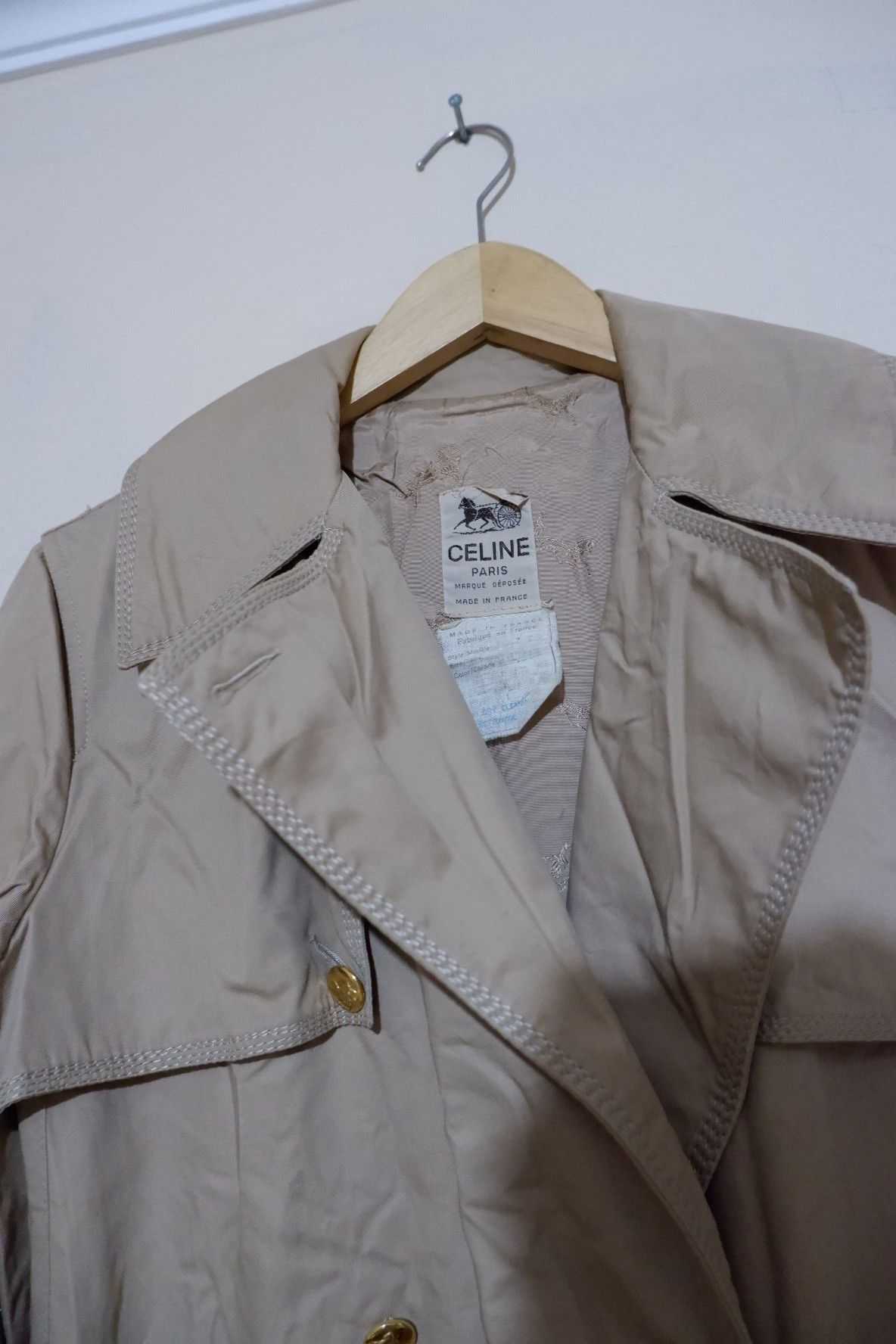 Celine Vintage 90s Celine Overcoat Size US M / EU 48-50 / 2 - 4 Thumbnail