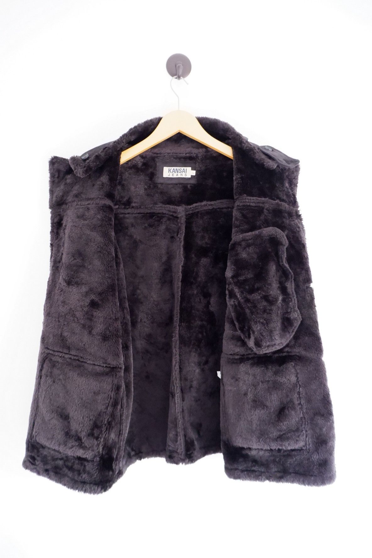 Japanese Brand Vintage Kansai Shearling Jacket Size US L / EU 52-54 / 3 - 7 Thumbnail
