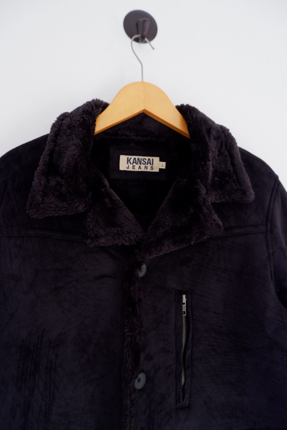 Japanese Brand Vintage Kansai Shearling Jacket Size US L / EU 52-54 / 3 - 4 Thumbnail