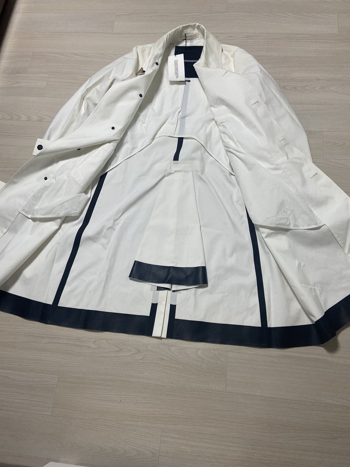 Calvin Klein 205W39NYC 46 205w39nyc raf simons leather trimming METAL Arrow coat Size US S / EU 44-46 / 1 - 2 Thumbnail