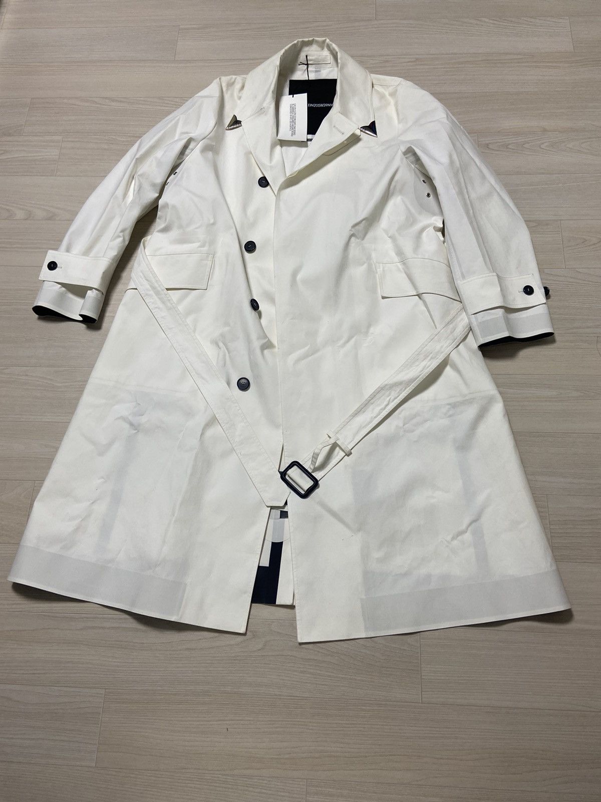Calvin Klein 205W39NYC 46 205w39nyc raf simons leather trimming METAL Arrow coat Size US S / EU 44-46 / 1 - 1 Thumbnail