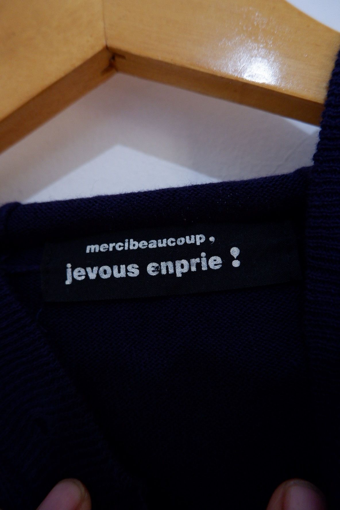 mercibeaucoup Mercibeaucoup Ear Hoodie Button Knitted Size US M / EU 48-50 / 2 - 10 Thumbnail
