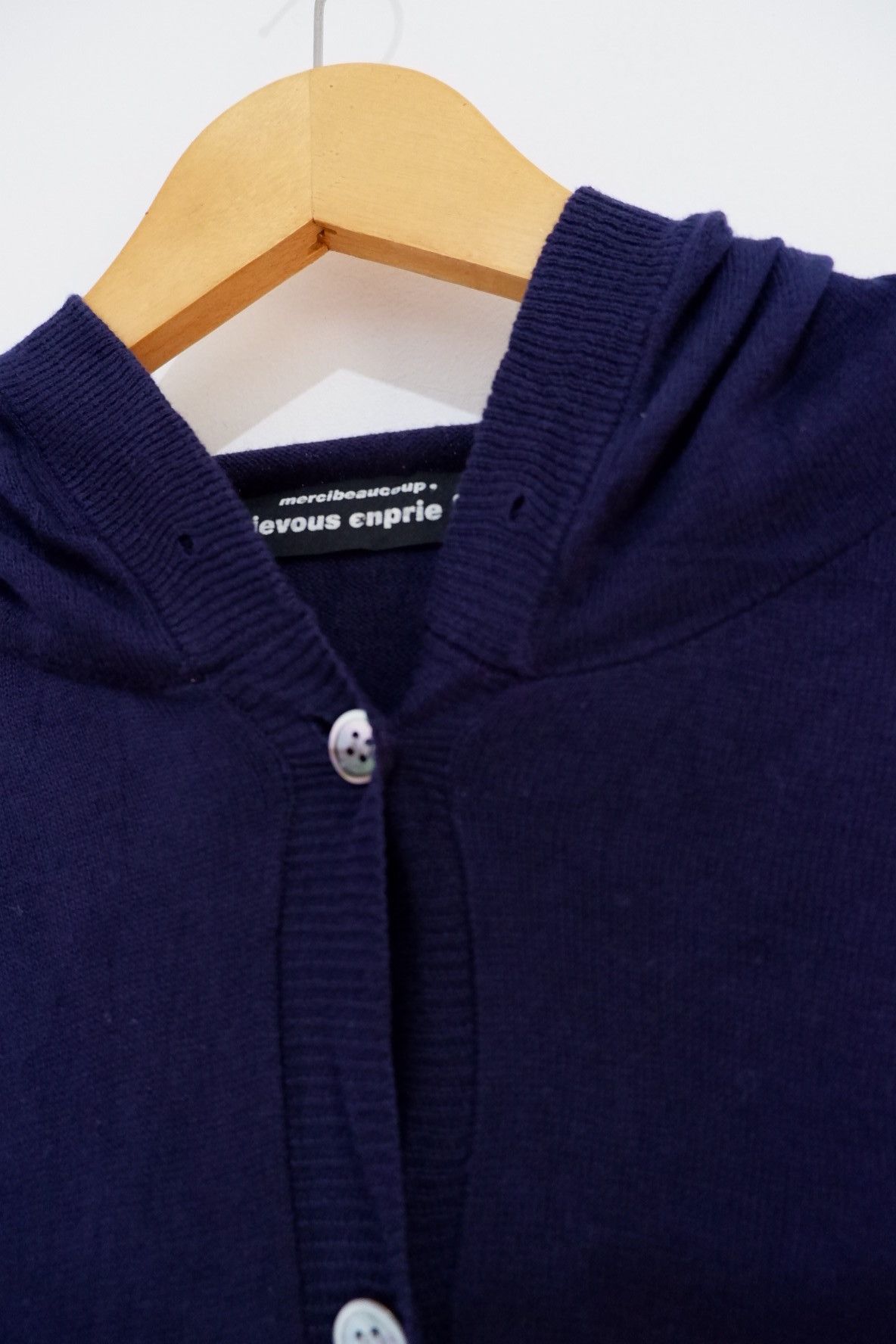 mercibeaucoup Mercibeaucoup Ear Hoodie Button Knitted Size US M / EU 48-50 / 2 - 3 Thumbnail