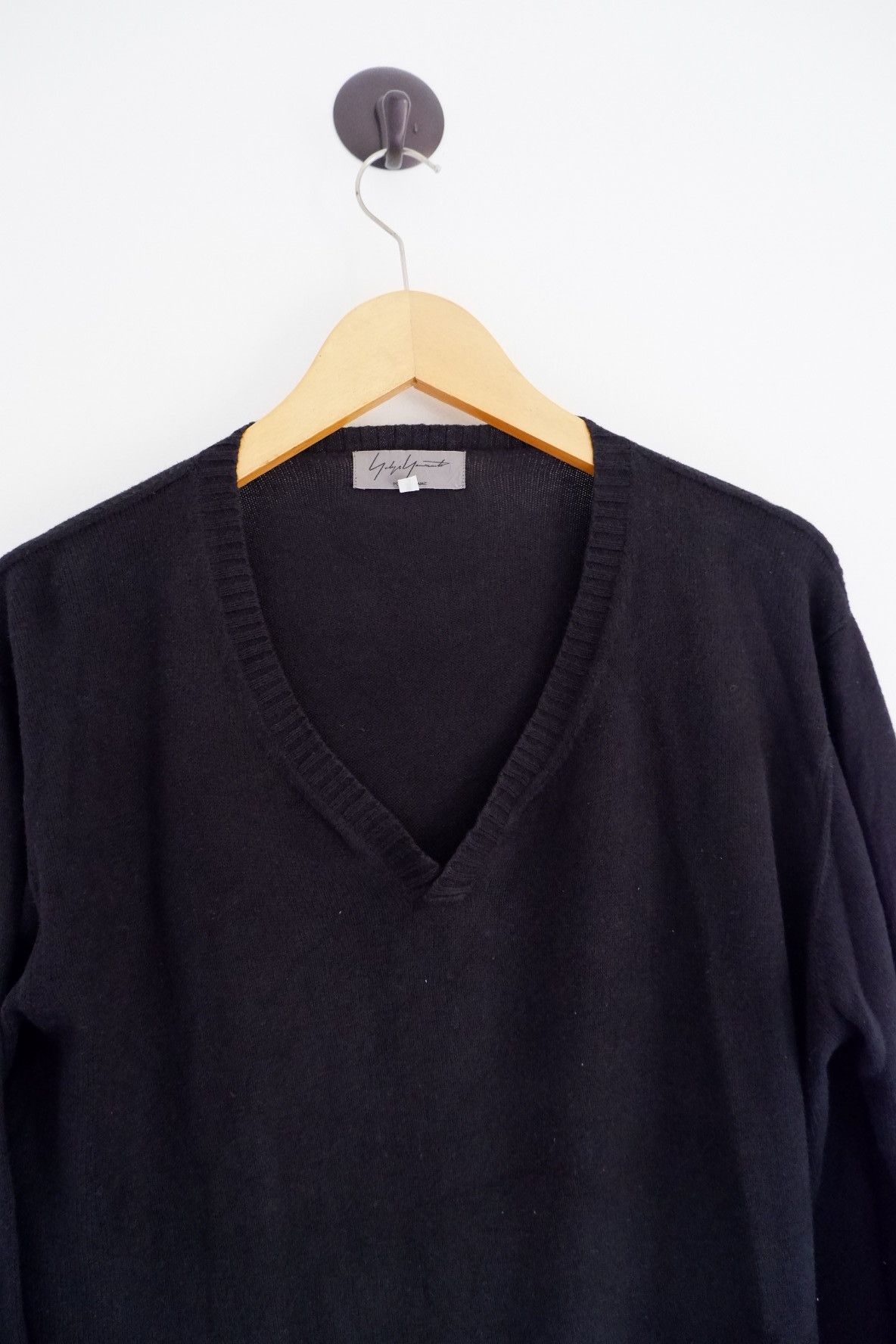 Yohji Yamamoto Yohji Yamamoto Pour Homme Knit V neck Size US L / EU 52-54 / 3 - 3 Thumbnail