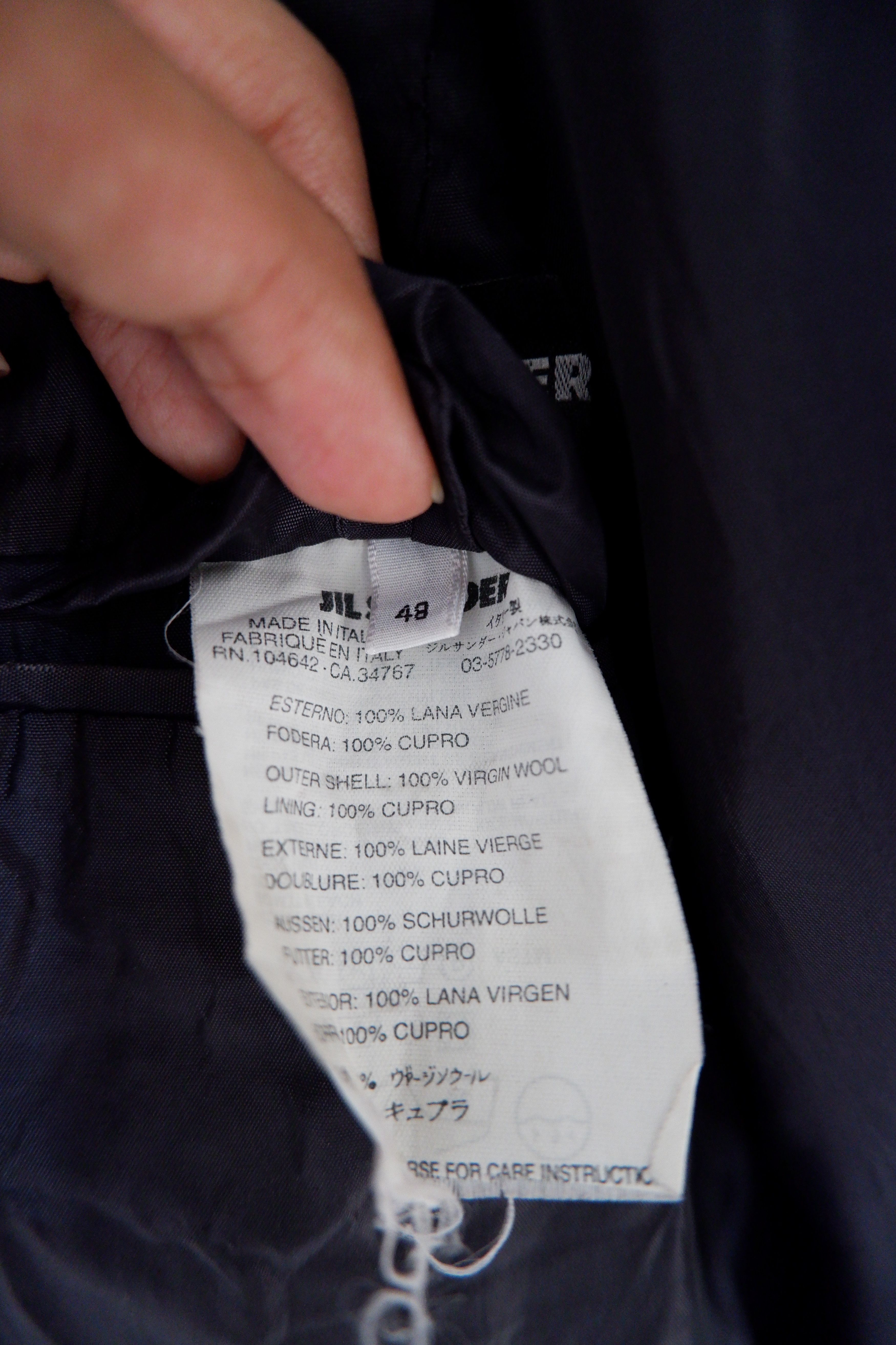 Jil Sander Vintage Archive Jil Sander By Raf Simons Wool Blazer Jacket Size US M / EU 48-50 / 2 - 9 Thumbnail