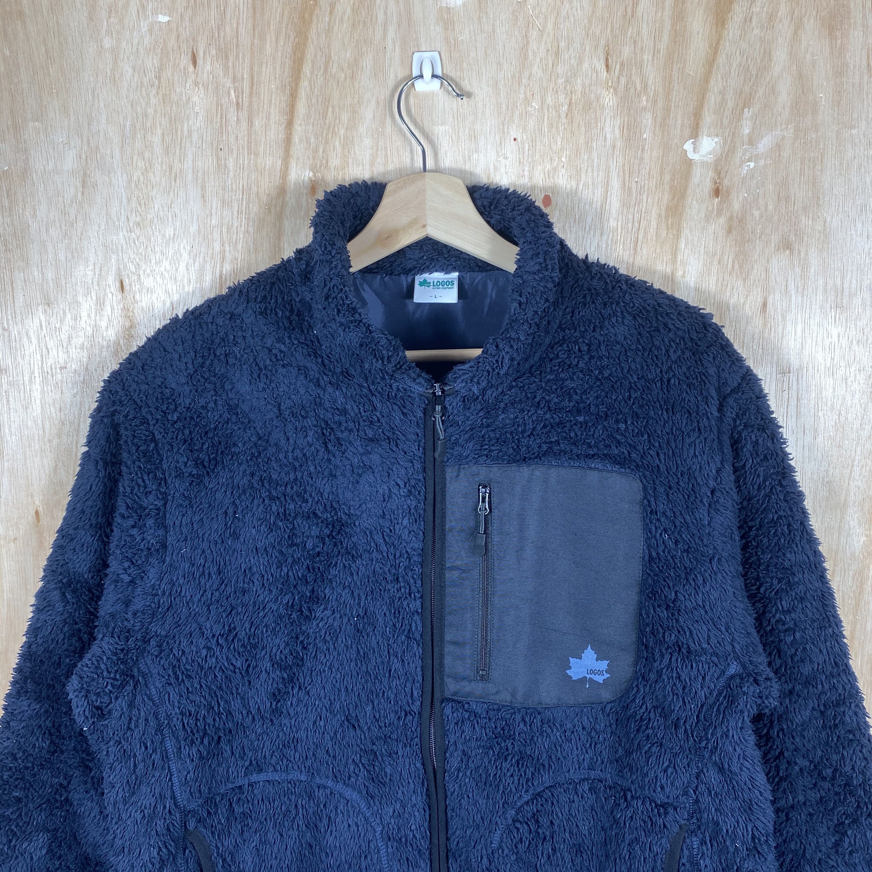 Japanese Brand LOGOS Outing Equipment Sherpa Fleece Jacket Size US L / EU 52-54 / 3 - 3 Thumbnail