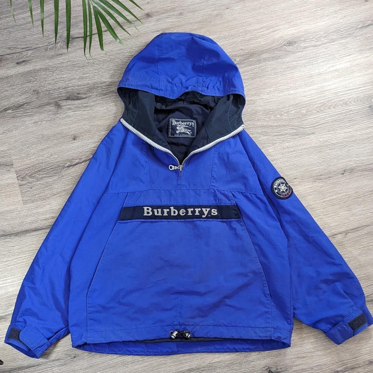 Burberry Rare Vintage Burberrys pull over 1 4 zip smock anorak jacket Grailed