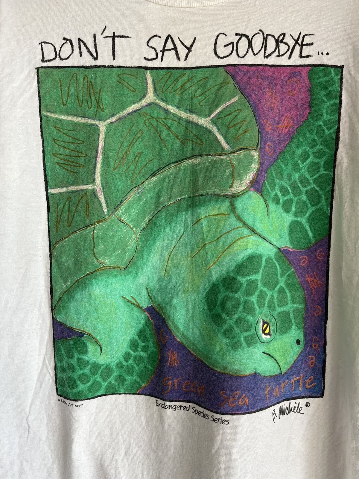Vintage Green sea turtle ft19 Size US M / EU 48-50 / 2 - 2 Thumbnail