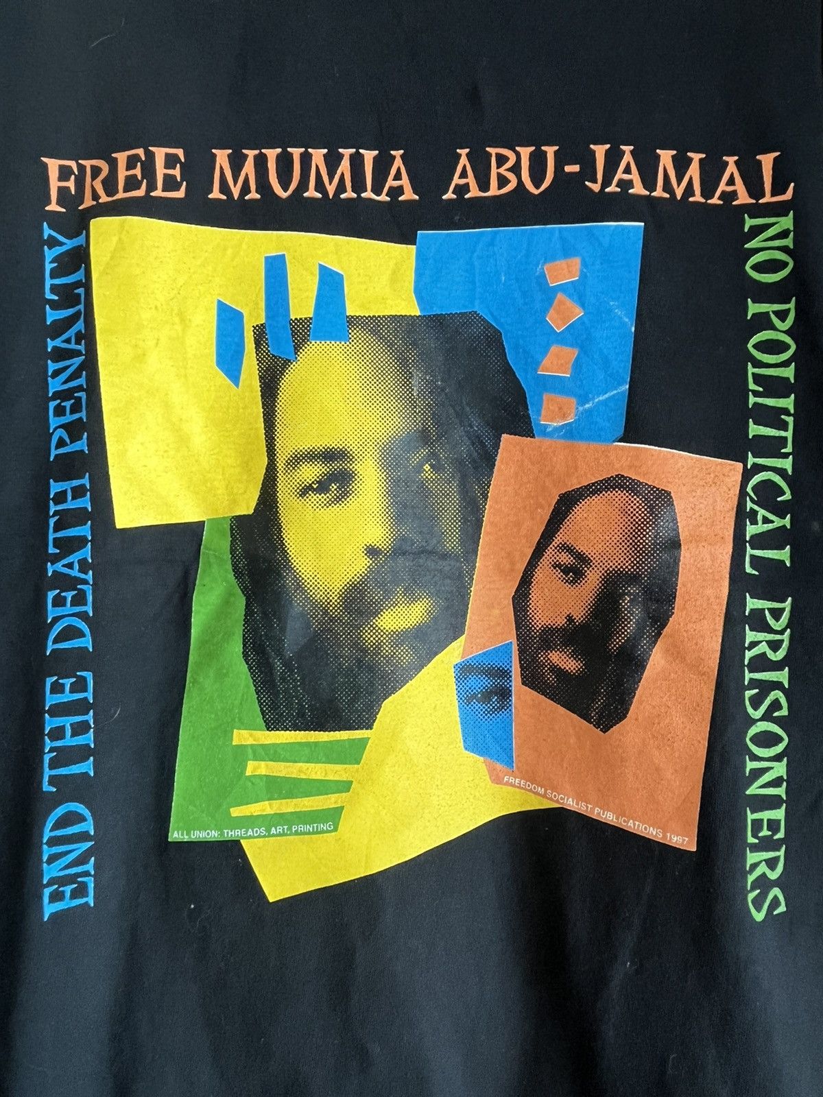 Vintage Free mumia abu jamal ft19 Size US M / EU 48-50 / 2 - 2 Thumbnail