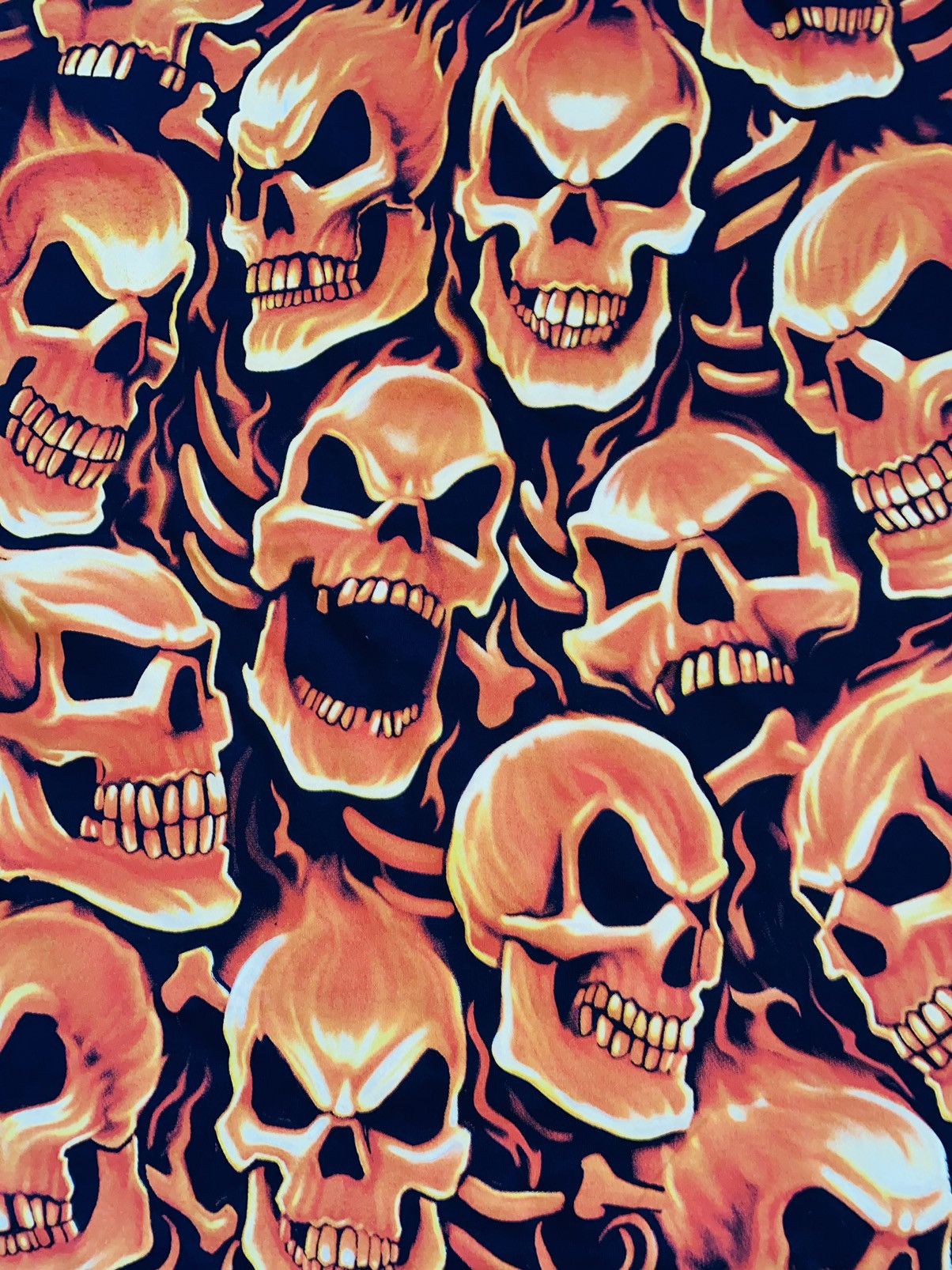 Liquid Blue Flame Skull L 2006 Glow In Dark Size US L / EU 52-54 / 3 - 5 Thumbnail