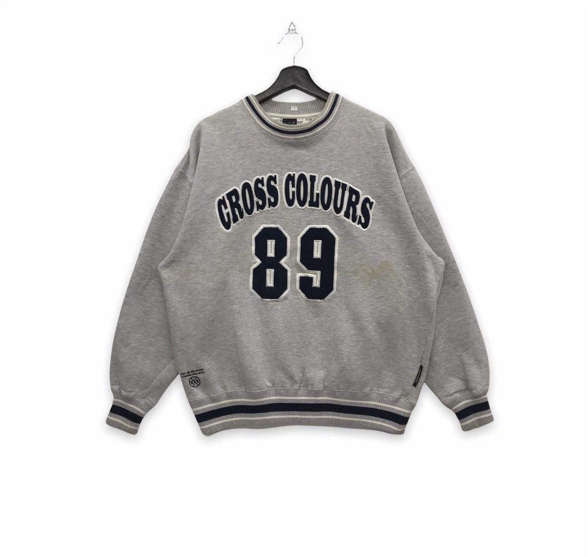 Cross Colours × Vintage Rare!! Vintage Cross Colours Embroidery Sweatshirt Size US M / EU 48-50 / 2 - 1 Thumbnail