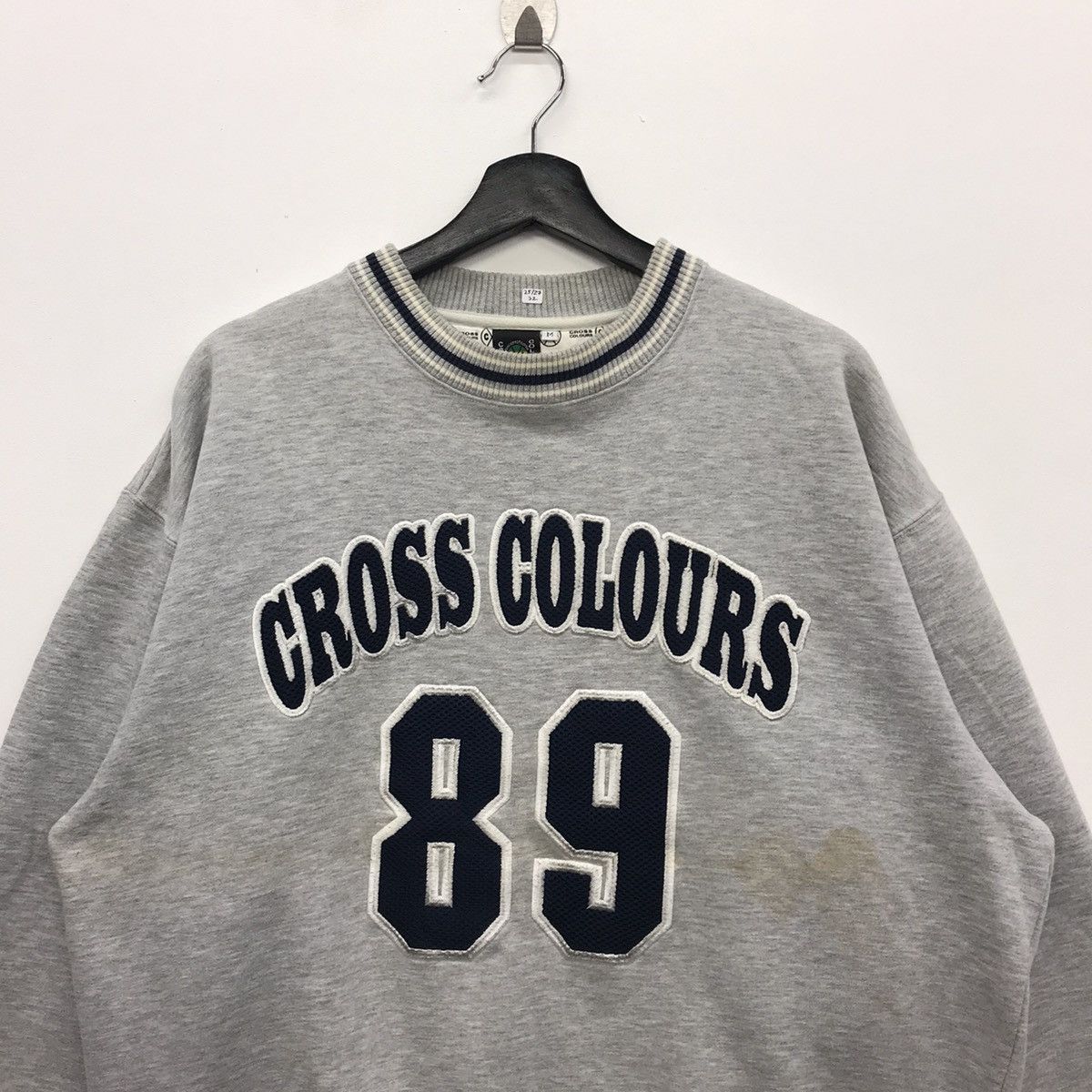 Cross Colours × Vintage Rare!! Vintage Cross Colours Embroidery Sweatshirt Size US M / EU 48-50 / 2 - 2 Thumbnail