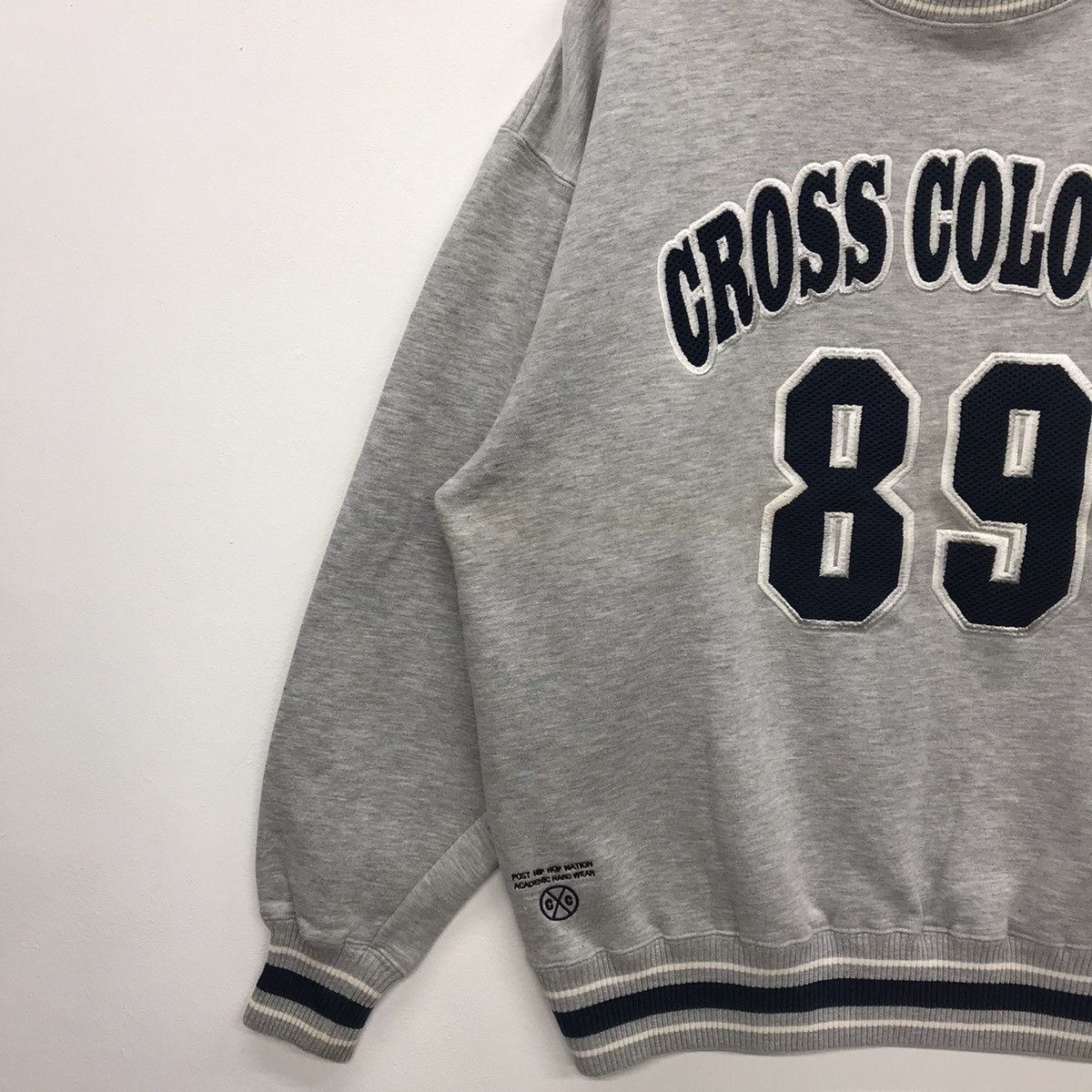 Cross Colours × Vintage Rare!! Vintage Cross Colours Embroidery Sweatshirt Size US M / EU 48-50 / 2 - 5 Thumbnail