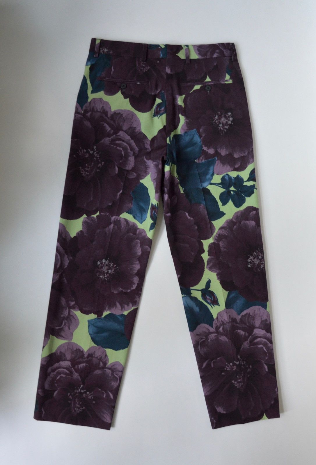 Dries Van Noten S/S 20 Floral Print Wool Trousers Size US 32 / EU 48 - 8 Thumbnail