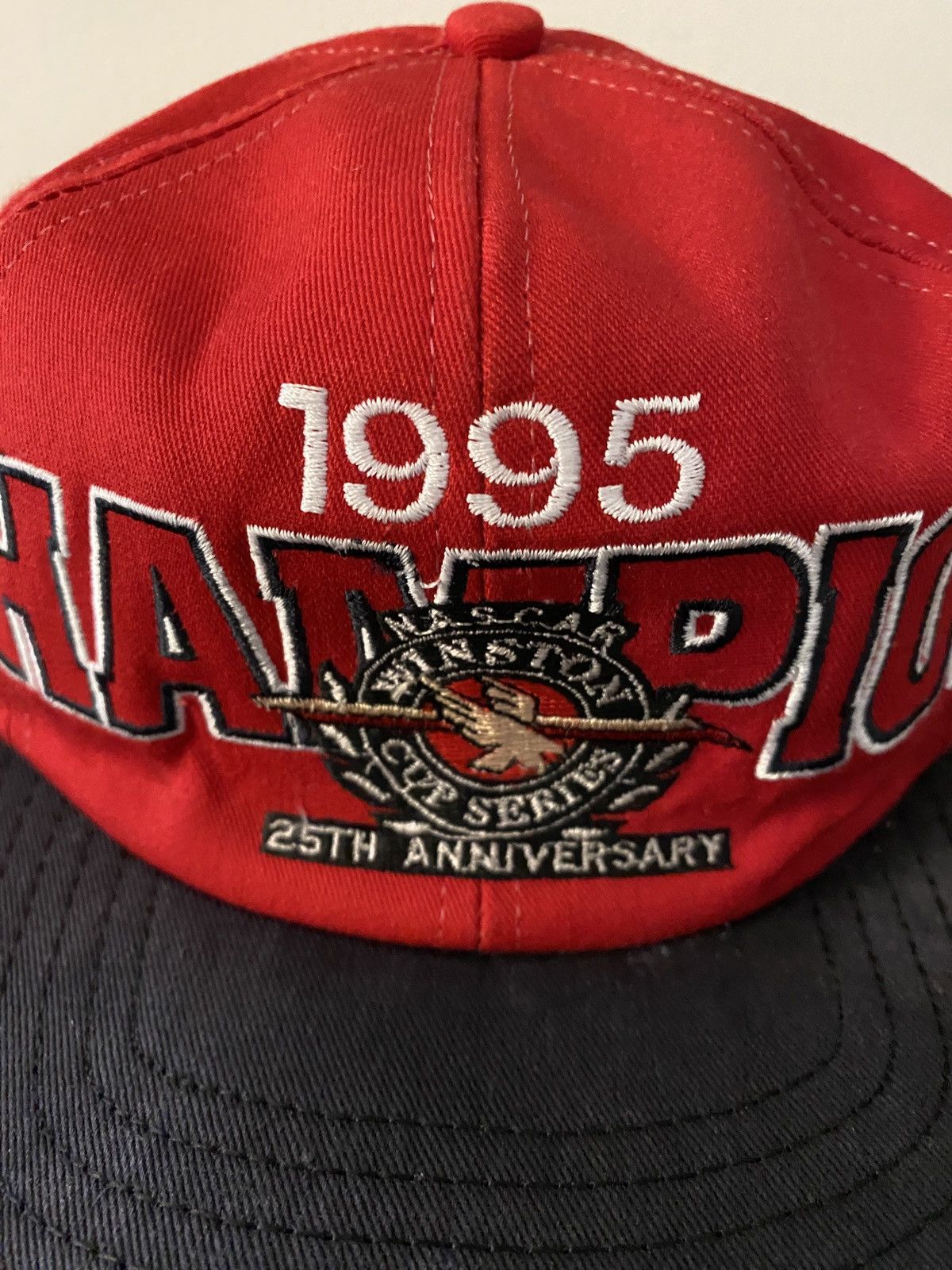 NASCAR Vintage 1995 90s Jeff Gordon Winston Cup Champ Faded Hat Cap Size ONE SIZE - 3 Thumbnail