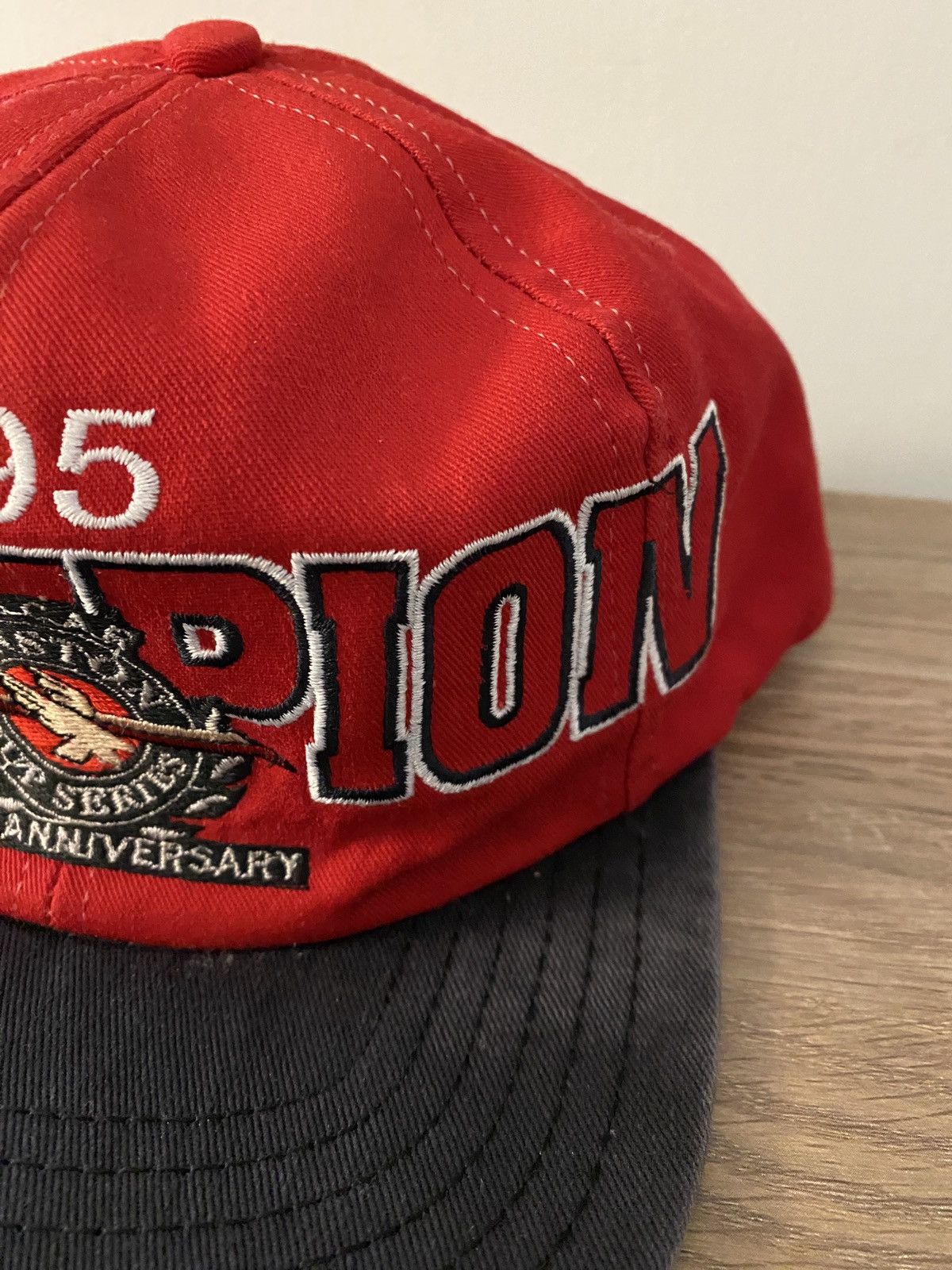 NASCAR Vintage 1995 90s Jeff Gordon Winston Cup Champ Faded Hat Cap Size ONE SIZE - 4 Thumbnail