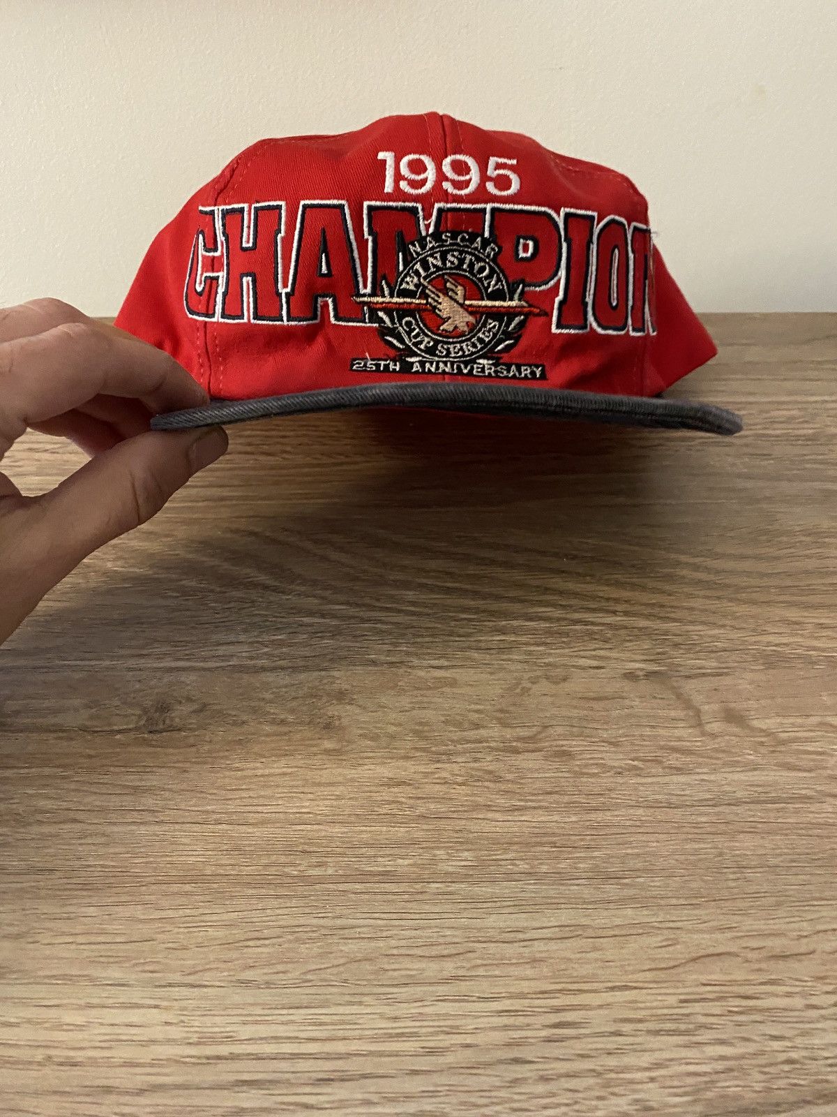 NASCAR Vintage 1995 90s Jeff Gordon Winston Cup Champ Faded Hat Cap Size ONE SIZE - 6 Thumbnail