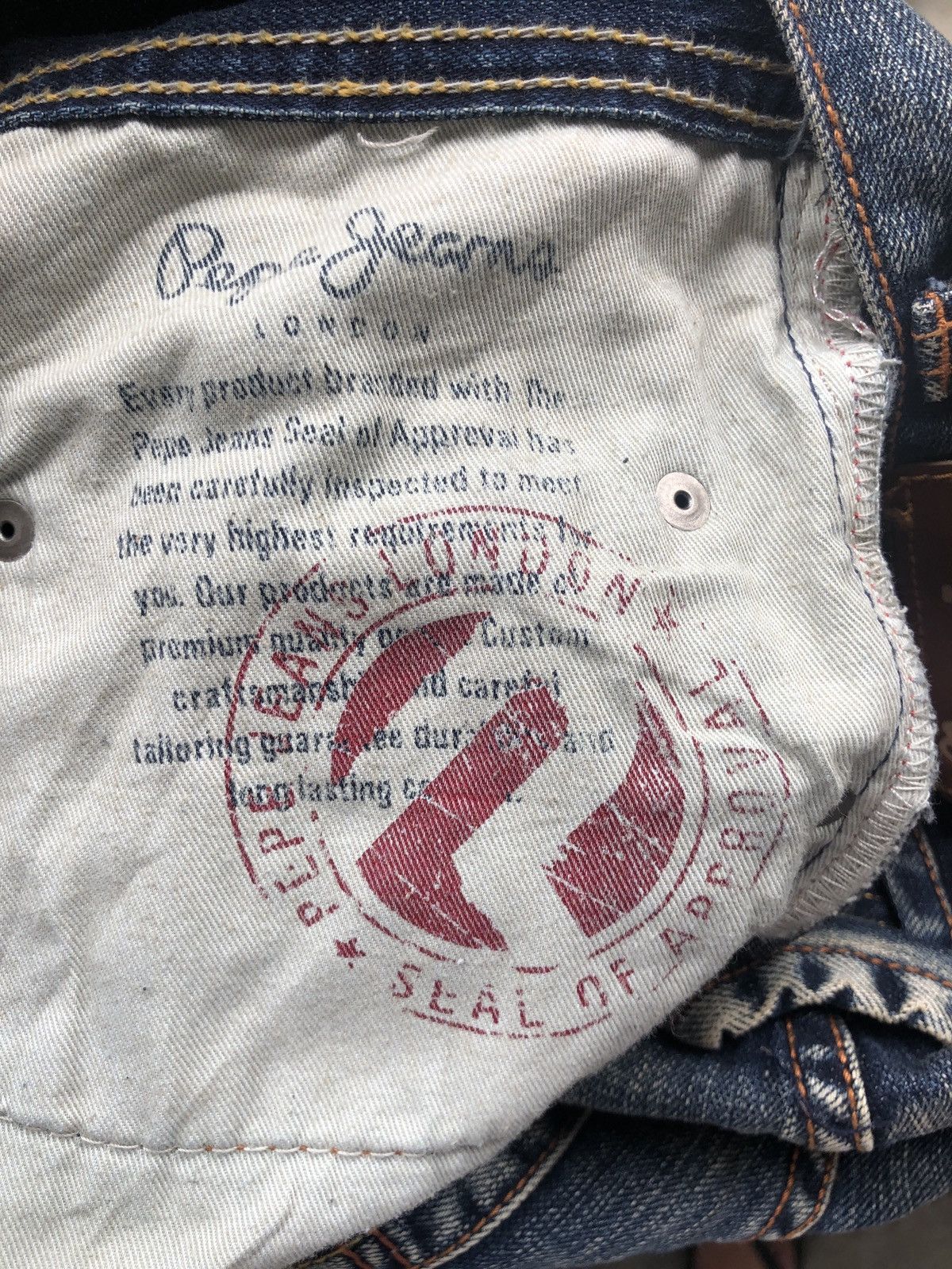 Pepe Jeans PEPE JEANS LONDON PATCHED BORO BAGGY DENIM JEANS Size US 36 / EU 52 - 13 Thumbnail