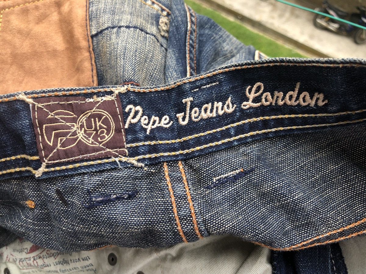 Pepe Jeans PEPE JEANS LONDON PATCHED BORO BAGGY DENIM JEANS Size US 36 / EU 52 - 12 Thumbnail