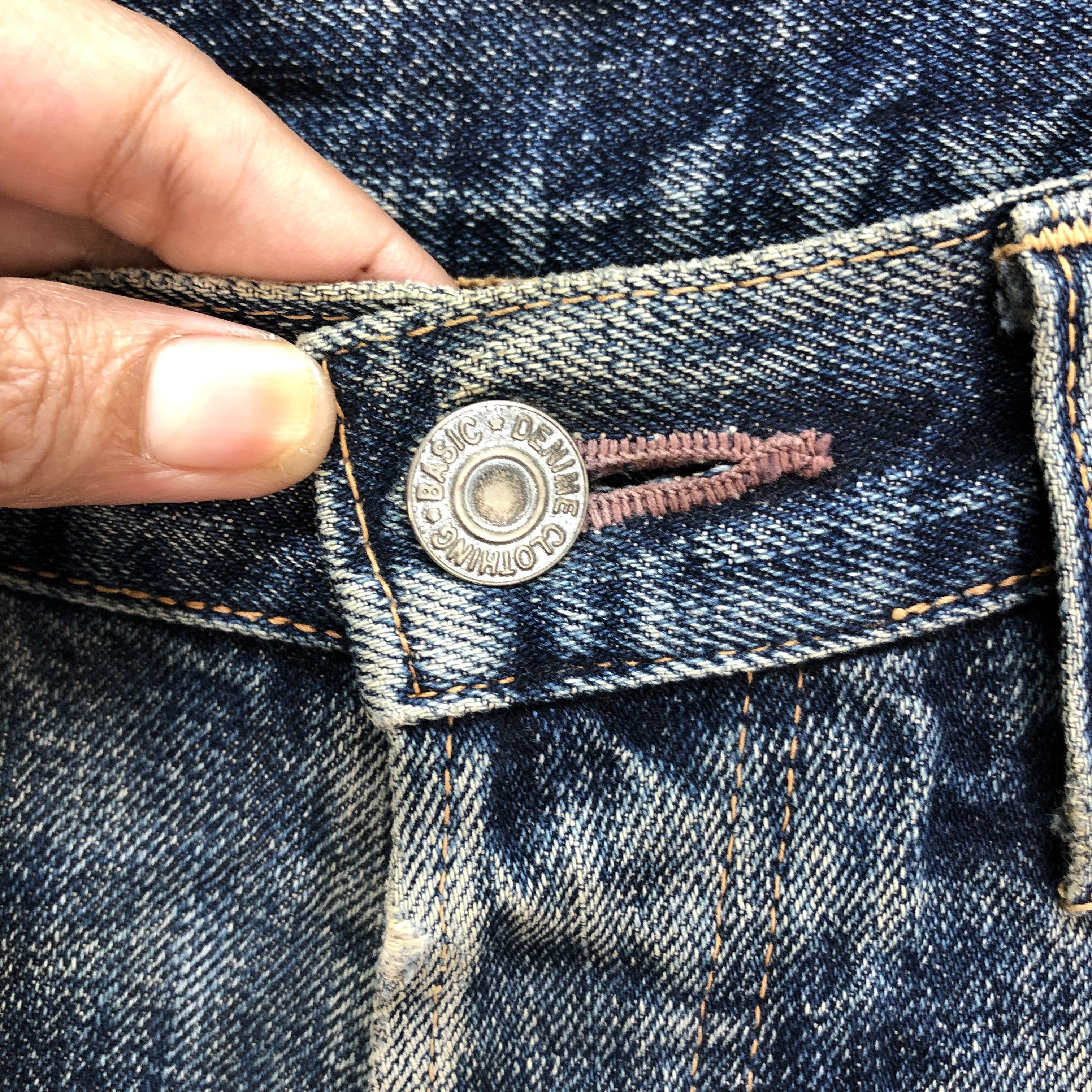 Denime TRASHED🔥 DENIME Selvedge Cutoff Rusty Denim Shorts #5064-22 Size US 30 / EU 46 - 9 Thumbnail