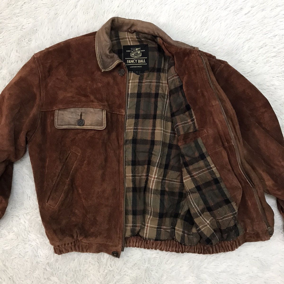 Japanese Brand Vtg Fancy Ball Cowhide Leather Jacket Size US M / EU 48-50 / 2 - 11 Thumbnail