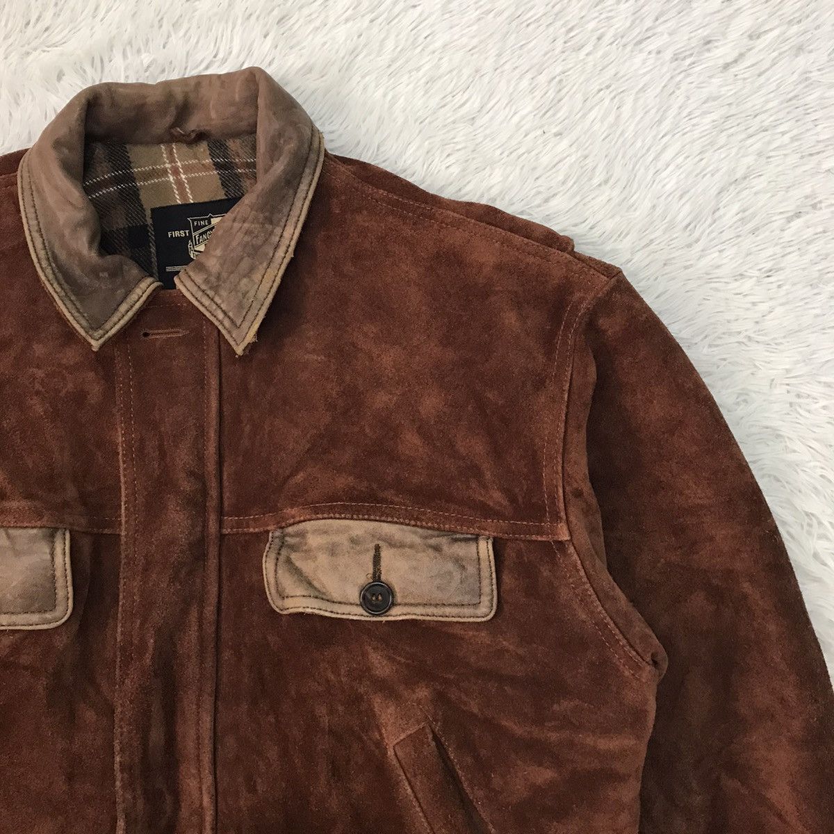 Japanese Brand Vtg Fancy Ball Cowhide Leather Jacket Size US M / EU 48-50 / 2 - 5 Thumbnail