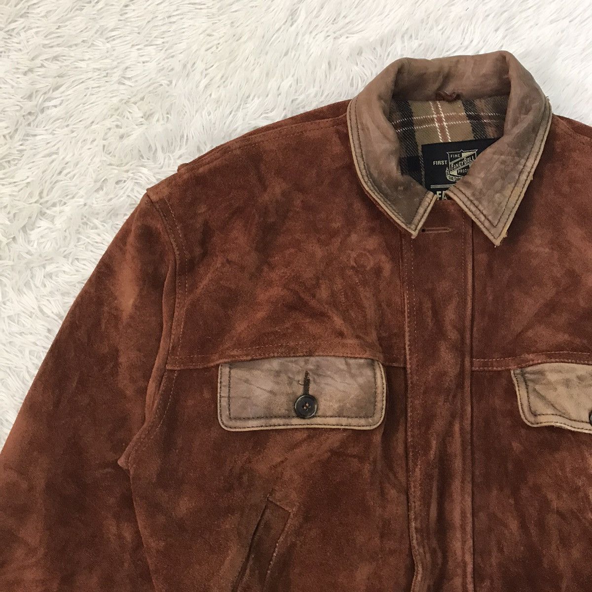 Japanese Brand Vtg Fancy Ball Cowhide Leather Jacket Size US M / EU 48-50 / 2 - 6 Thumbnail