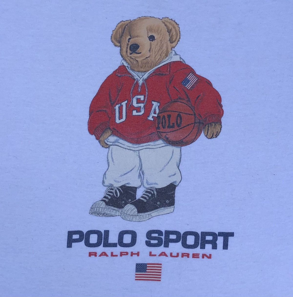 Polo Ralph Lauren Vintage Polo Bear USA by Ralph Lauren T-Shirt Size US XL / EU 56 / 4 - 7 Thumbnail