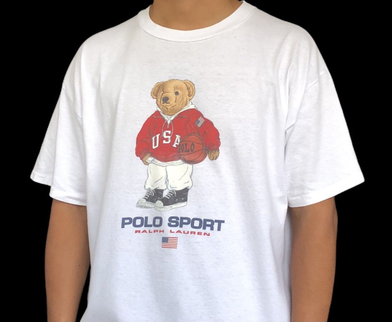 Polo Ralph Lauren Vintage Polo Bear USA by Ralph Lauren T-Shirt Size US XL / EU 56 / 4 - 5 Thumbnail