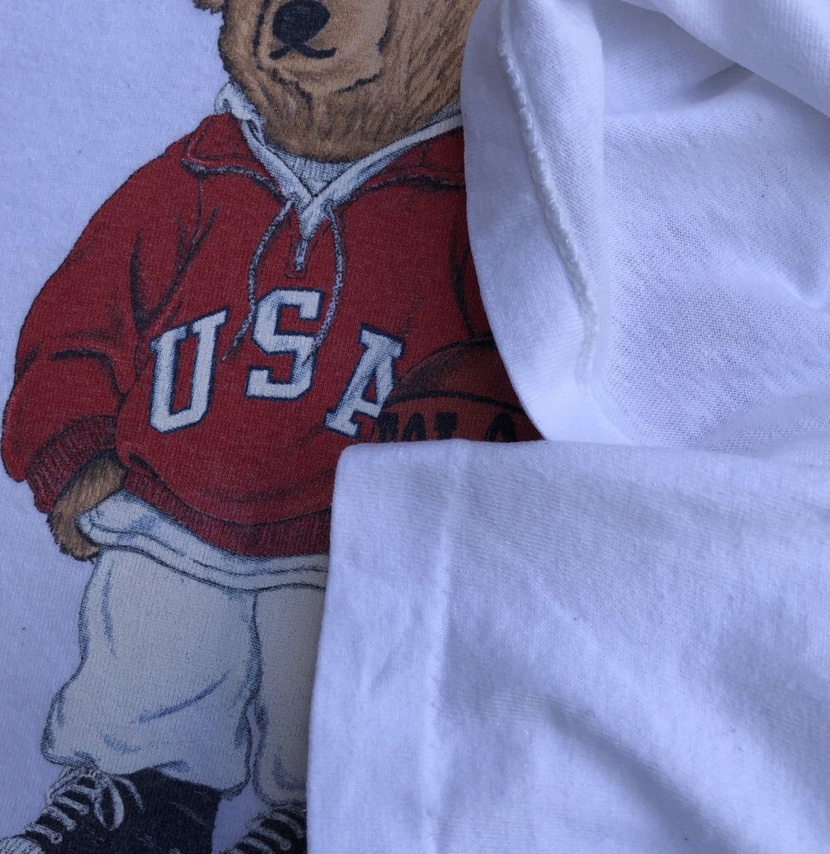 Polo Ralph Lauren Vintage Polo Bear USA by Ralph Lauren T-Shirt Size US XL / EU 56 / 4 - 9 Thumbnail