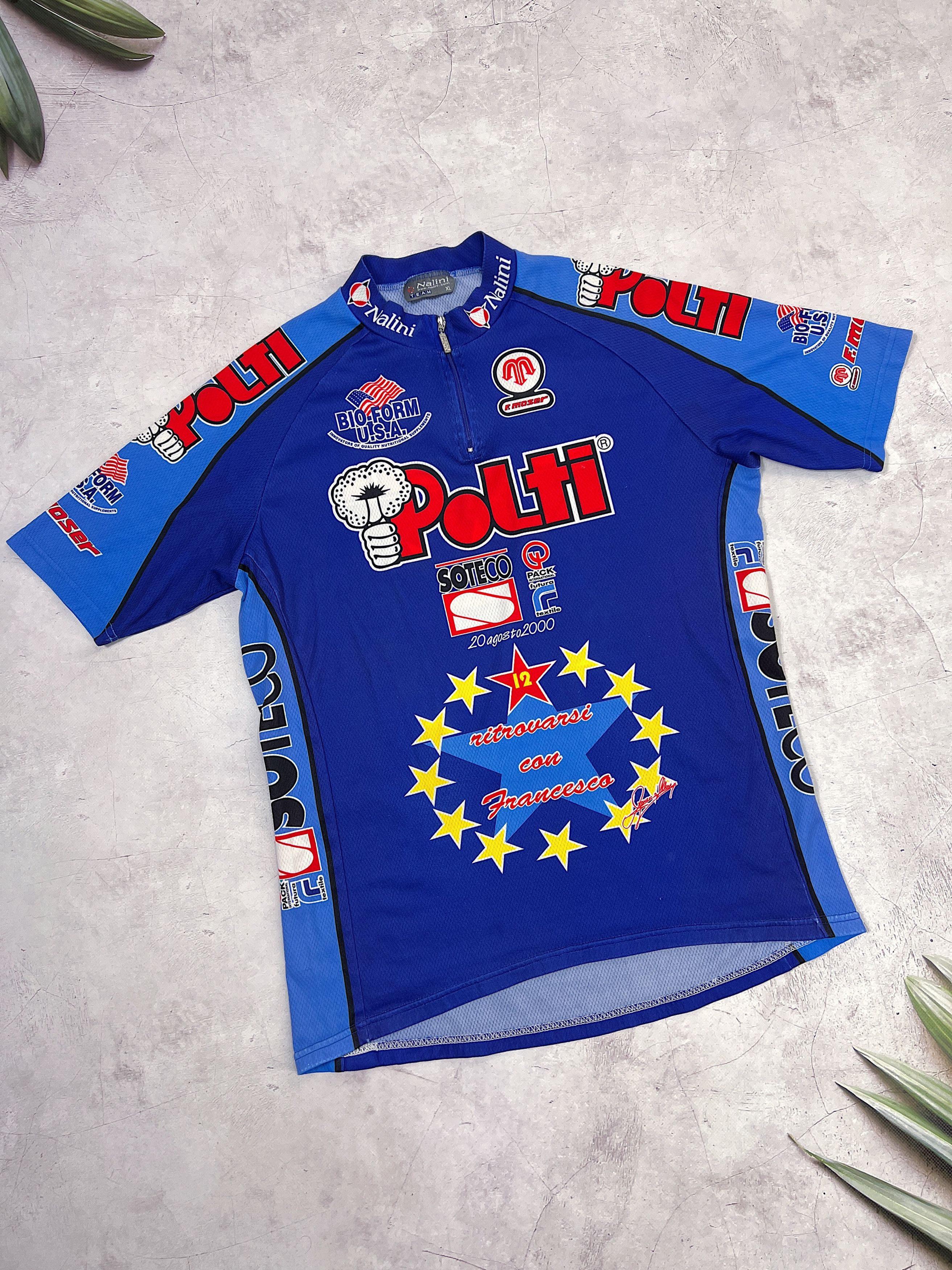 Sports Specialties Vintage Nalini Polti Cycling Jersey Bio - Form