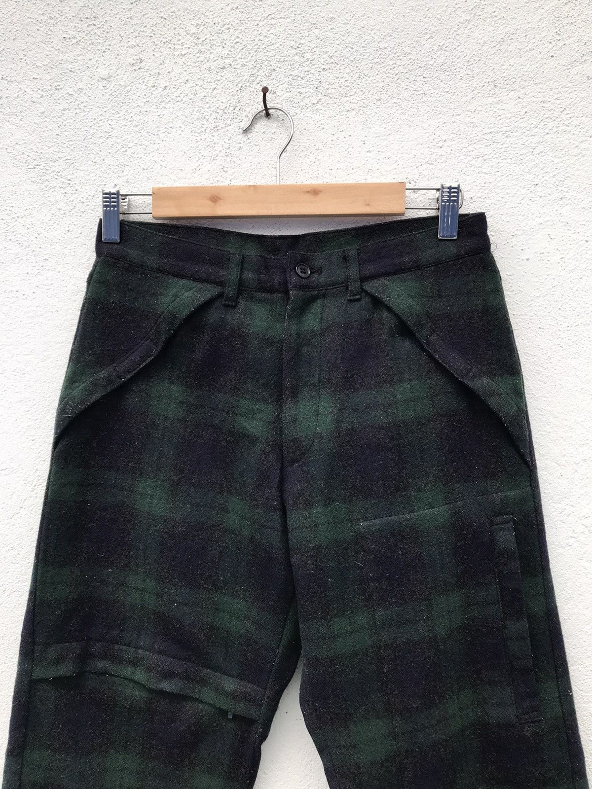 Japanese Brand Made In Japan Atelier SAB for Men Wool Cargo Pocket Pants Size US 27 - 2 Thumbnail