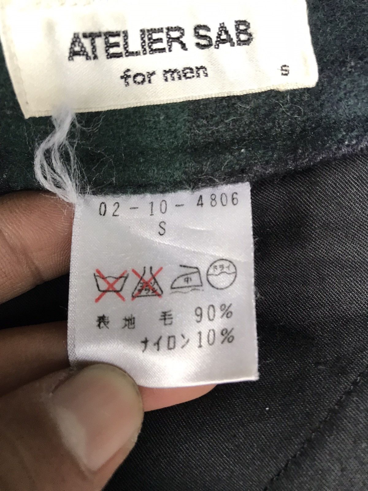 Japanese Brand Made In Japan Atelier SAB for Men Wool Cargo Pocket Pants Size US 27 - 12 Thumbnail