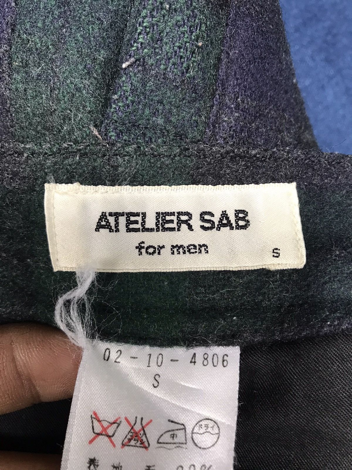 Japanese Brand Made In Japan Atelier SAB for Men Wool Cargo Pocket Pants Size US 27 - 11 Thumbnail
