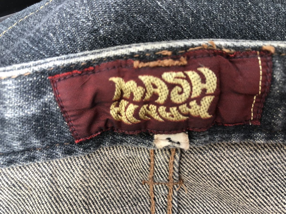 Vintage Vintage Mash Mania Japan Dragon Paint Denim Flare Jeans Size US 29 - 20 Thumbnail