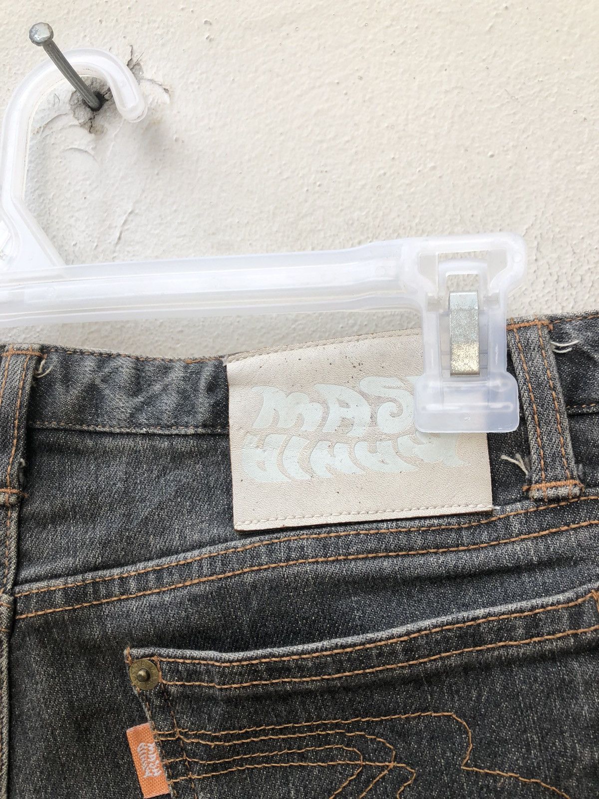 Vintage Vintage Mash Mania Japan Dragon Paint Denim Flare Jeans Size US 29 - 17 Thumbnail