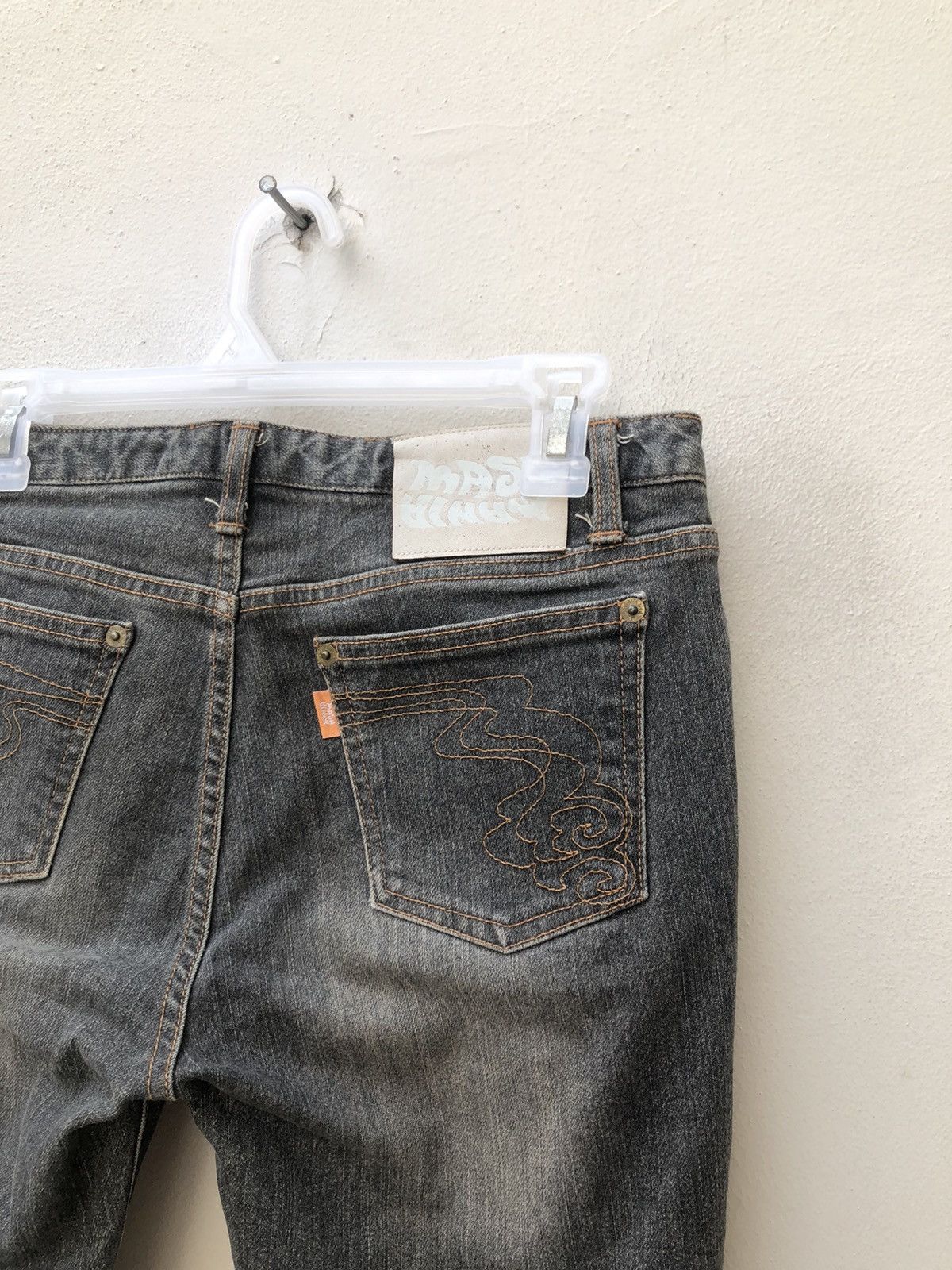Vintage Vintage Mash Mania Japan Dragon Paint Denim Flare Jeans Size US 29 - 16 Thumbnail