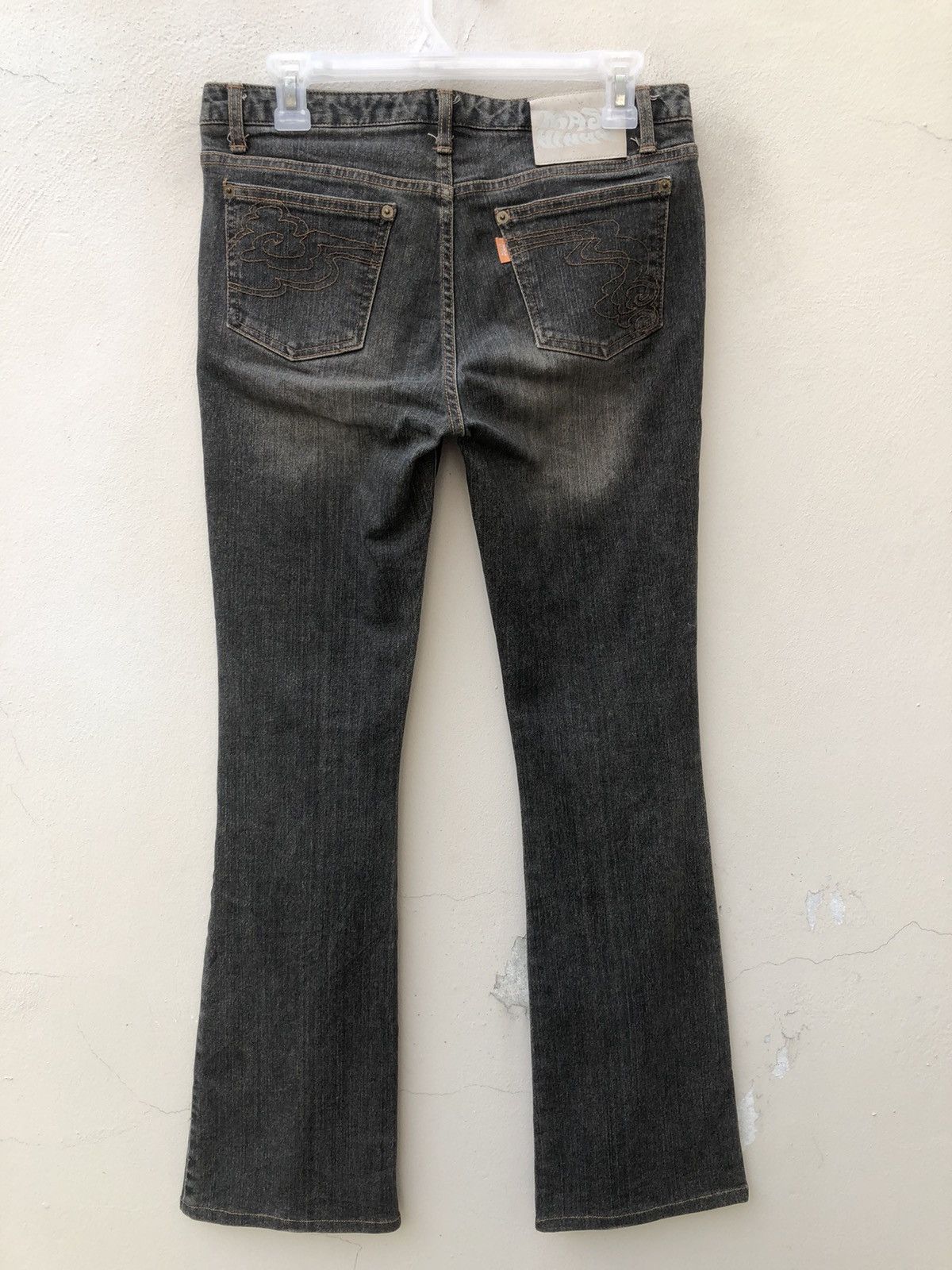Vintage Vintage Mash Mania Japan Dragon Paint Denim Flare Jeans Size US 29 - 12 Thumbnail