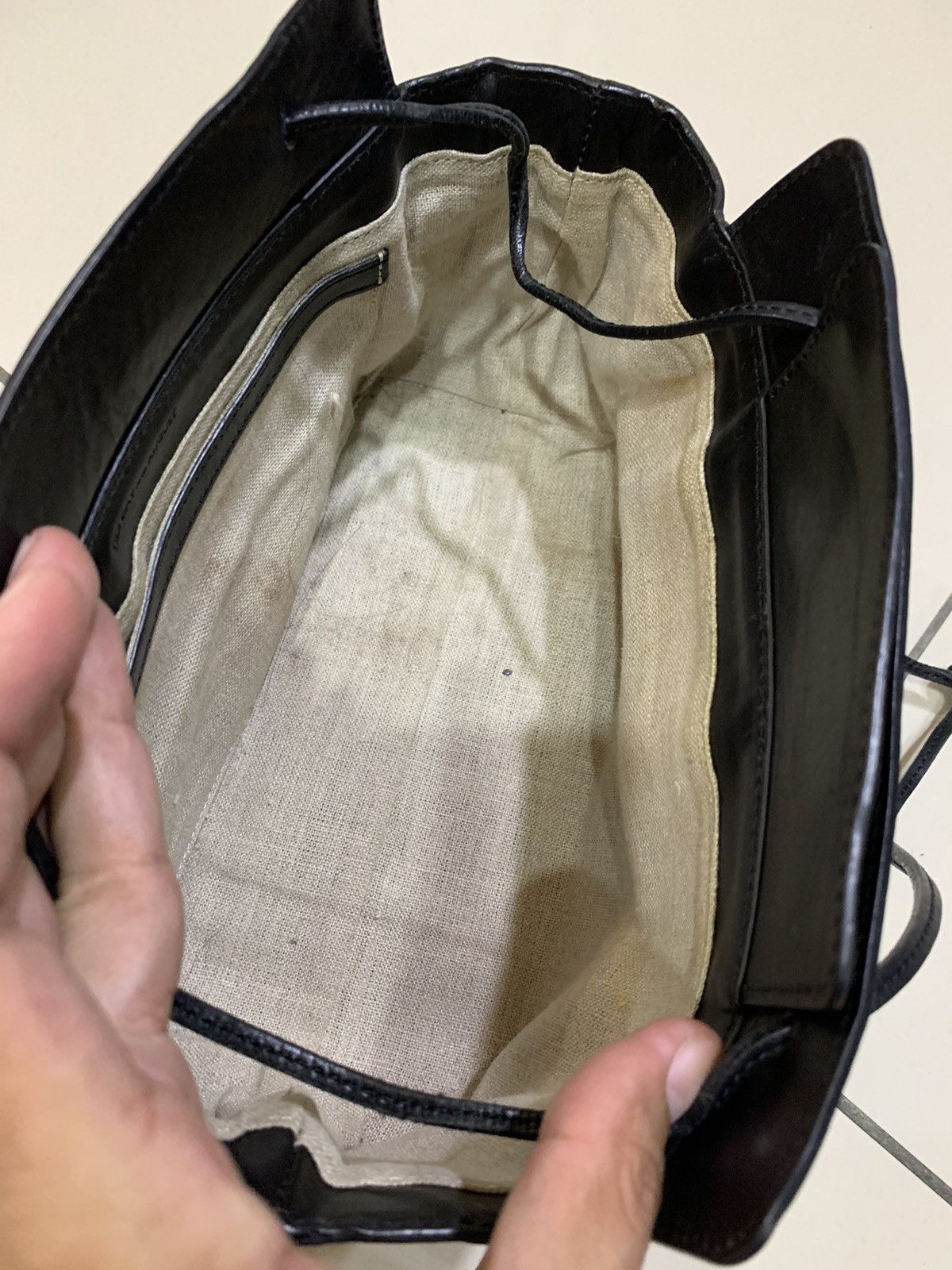 Japanese Brand TIDI DAY AND AUGUST FULL LEATHER BAG Size ONE SIZE - 4 Thumbnail