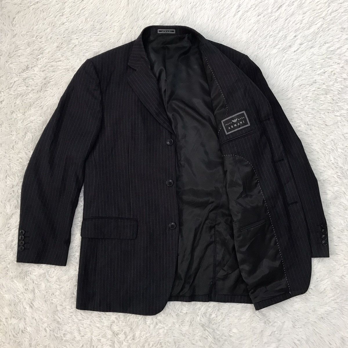Armani Giorgio Armani Stripes Jacket Coat Size US M / EU 48-50 / 2 - 13 Thumbnail