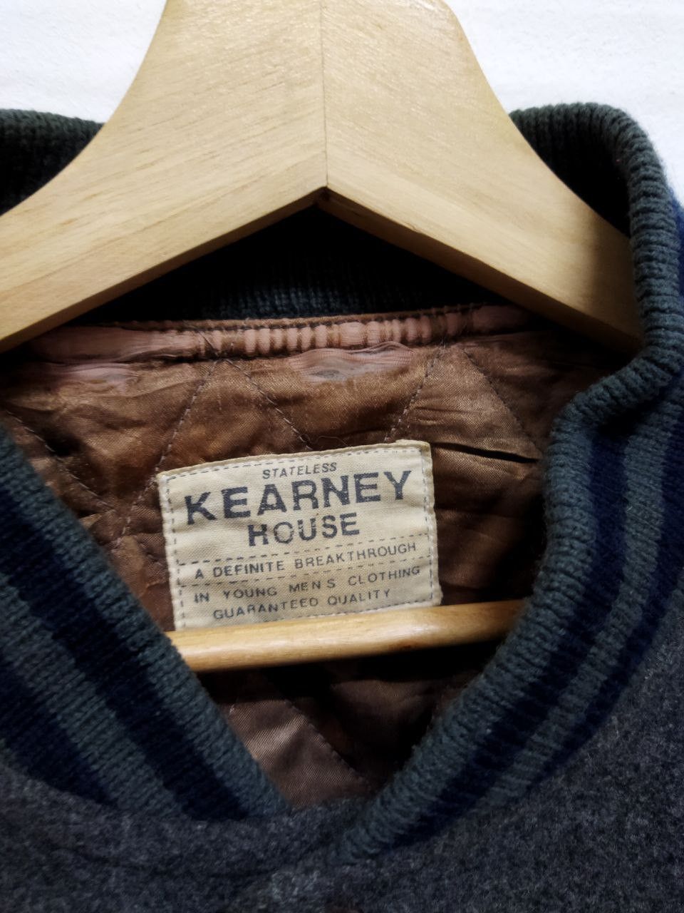 Japanese Brand Vintage Kearney House Wool+Leather Varsity Jacket Size US M / EU 48-50 / 2 - 13 Thumbnail