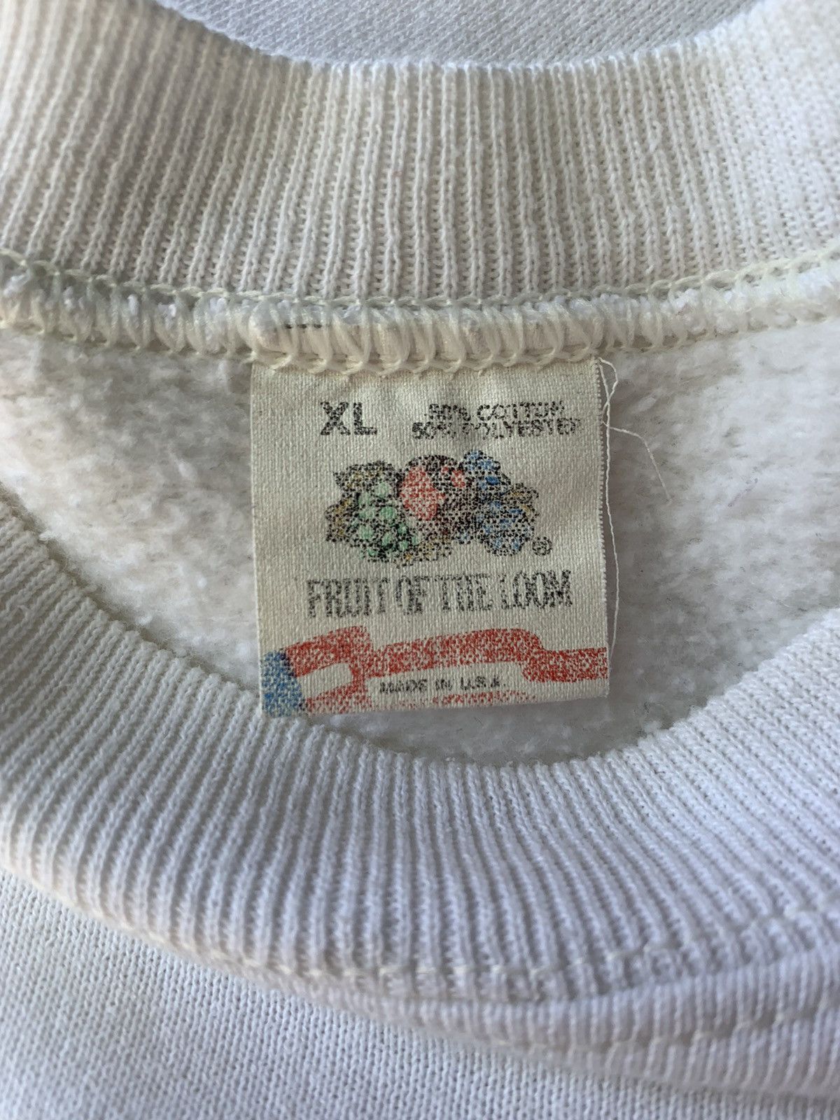 Fruit Of The Loom RARE⚡️1988 Fruit Of The Loom Sports Toon Sweatshirt Size US XL / EU 56 / 4 - 8 Thumbnail